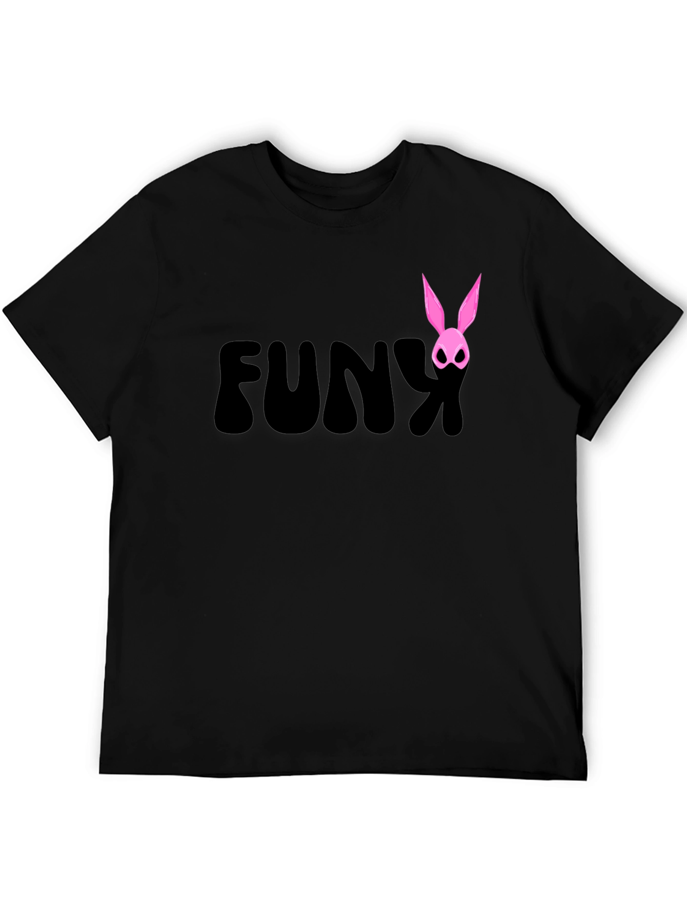 Funky Bunny Graphic Tee - Black