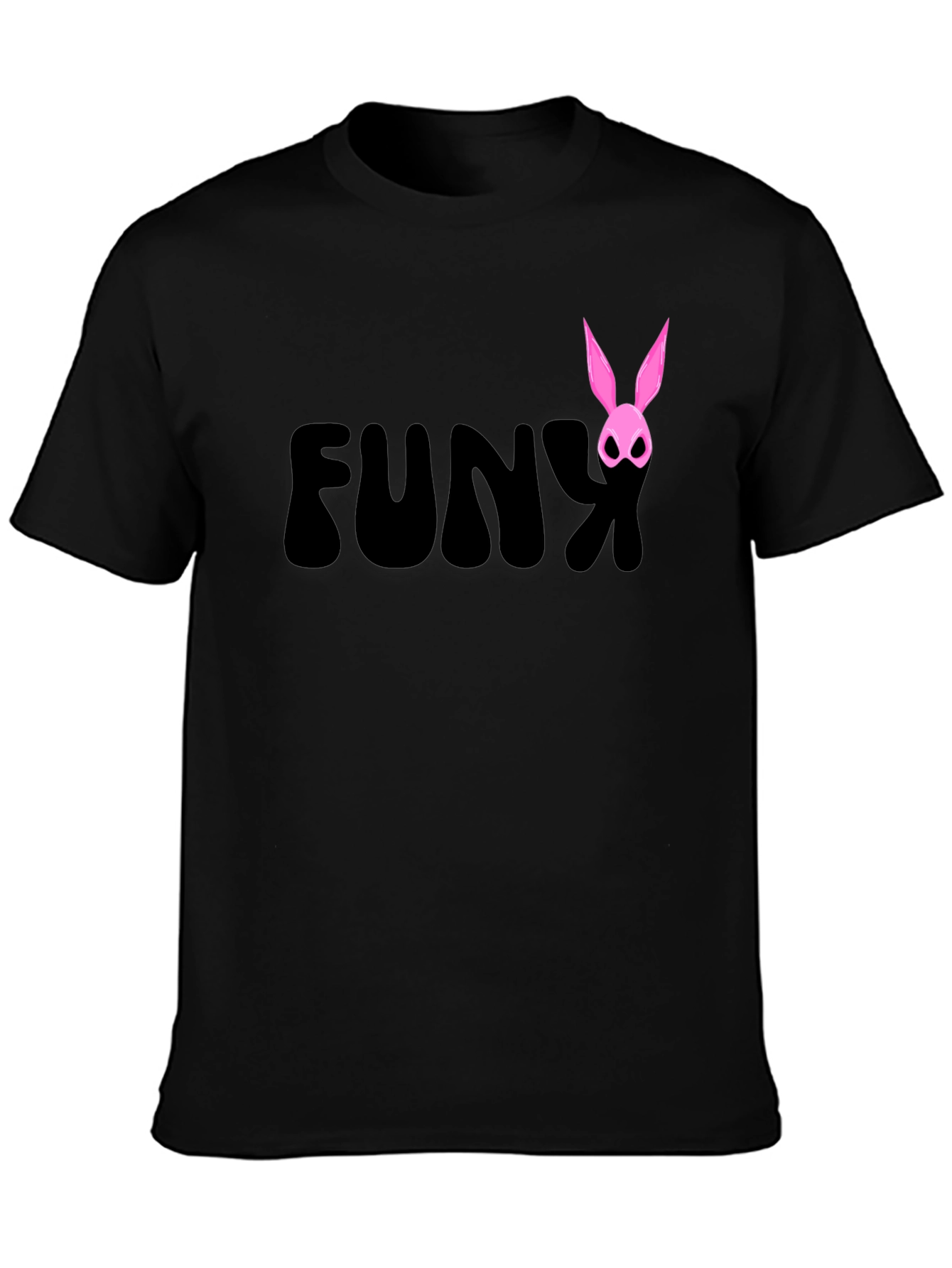 Funky Bunny Graphic Tee - Black