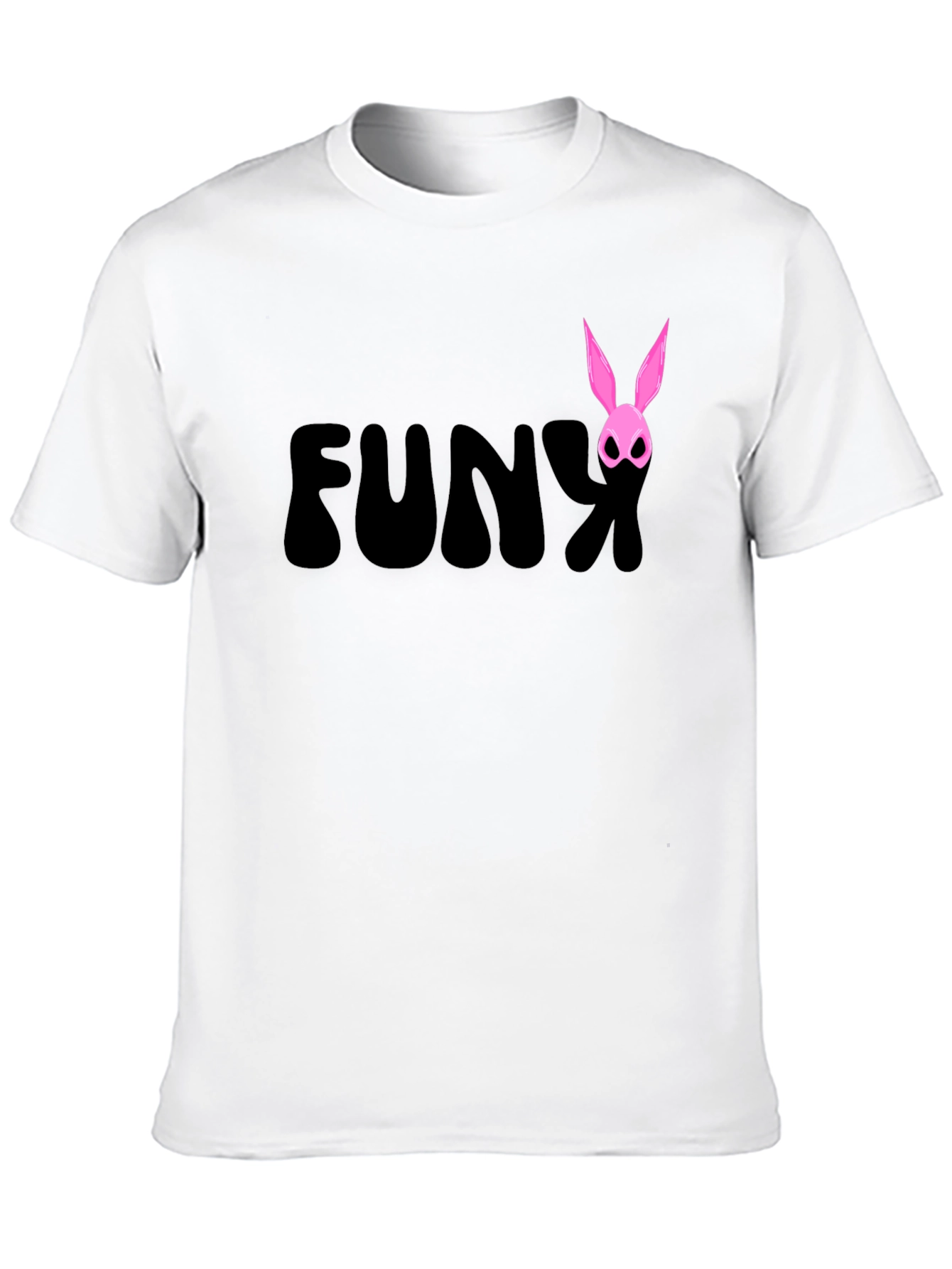 Funky Bunny Graphic Tee - Black