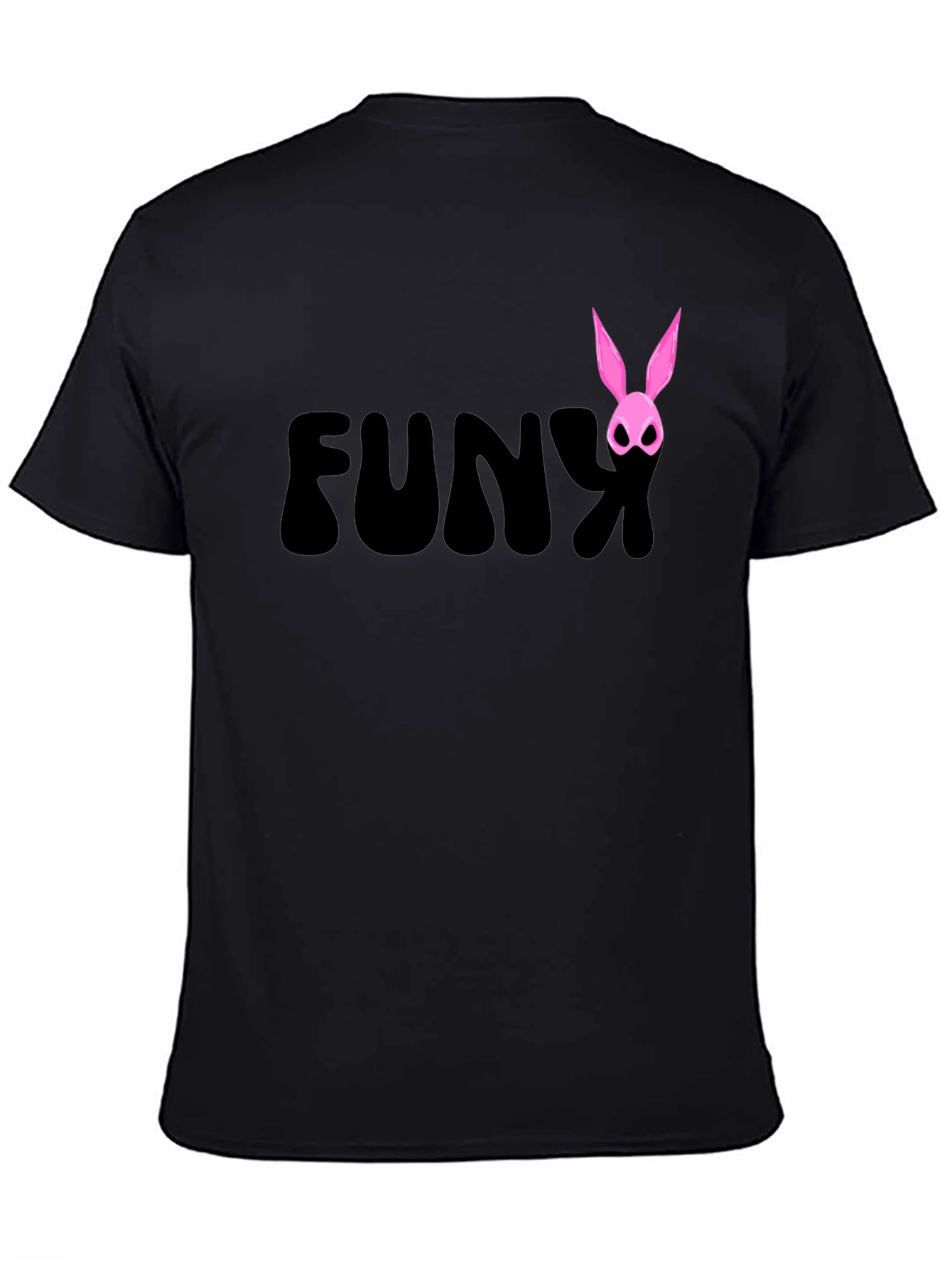 Funky Bunny Graphic Tee - Black