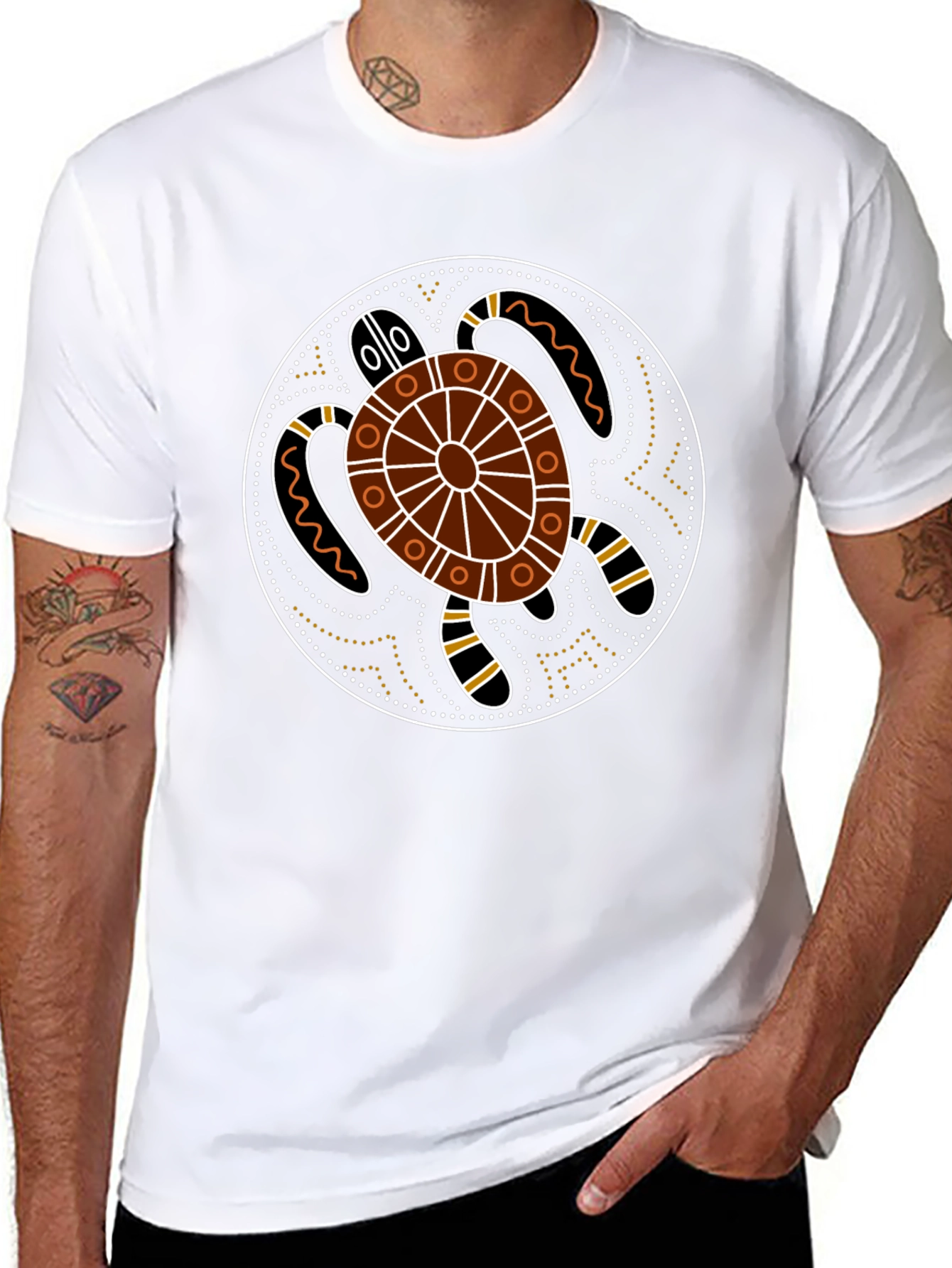 Turtle Aboriginal Art T-Shirt