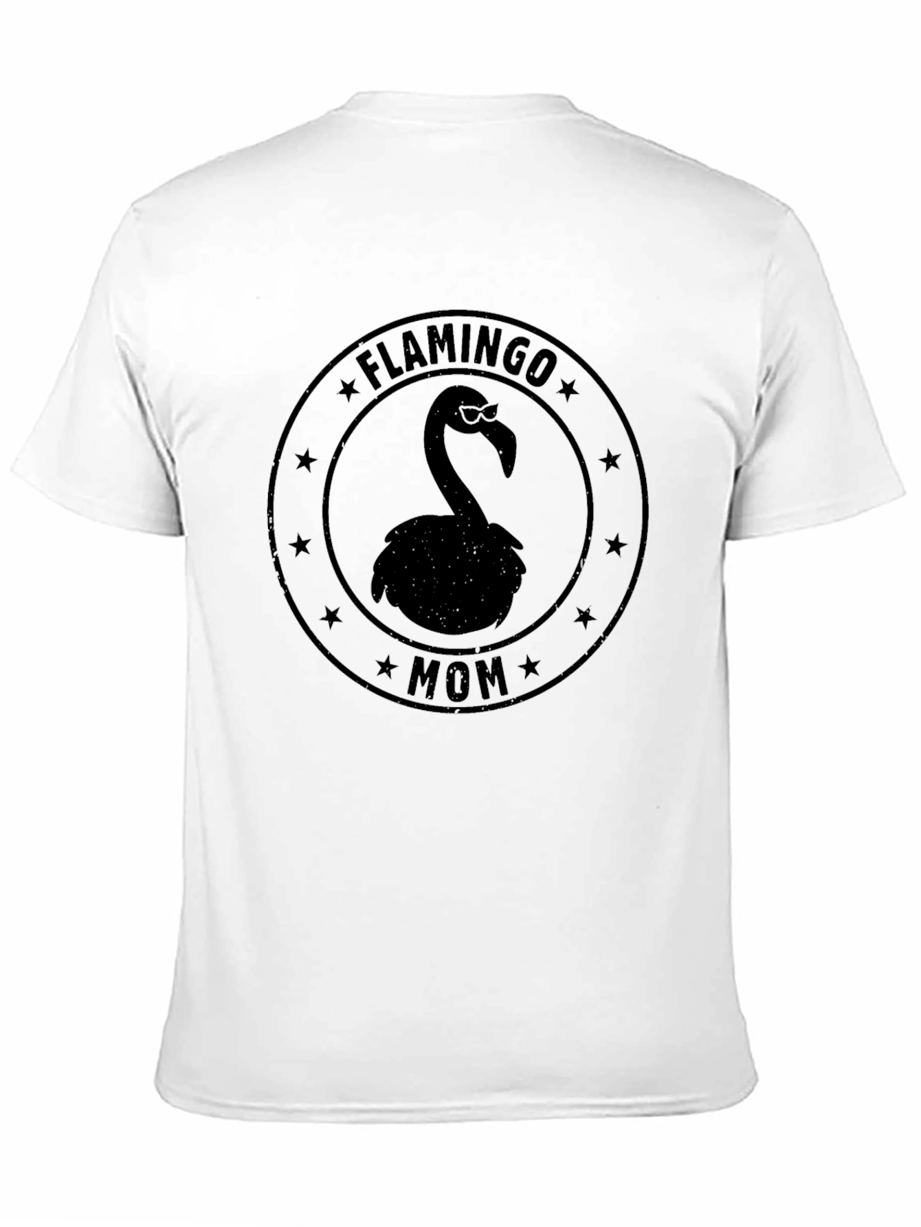 Flamingo Mom Graphic Tee - Unisex Black T-Shirt