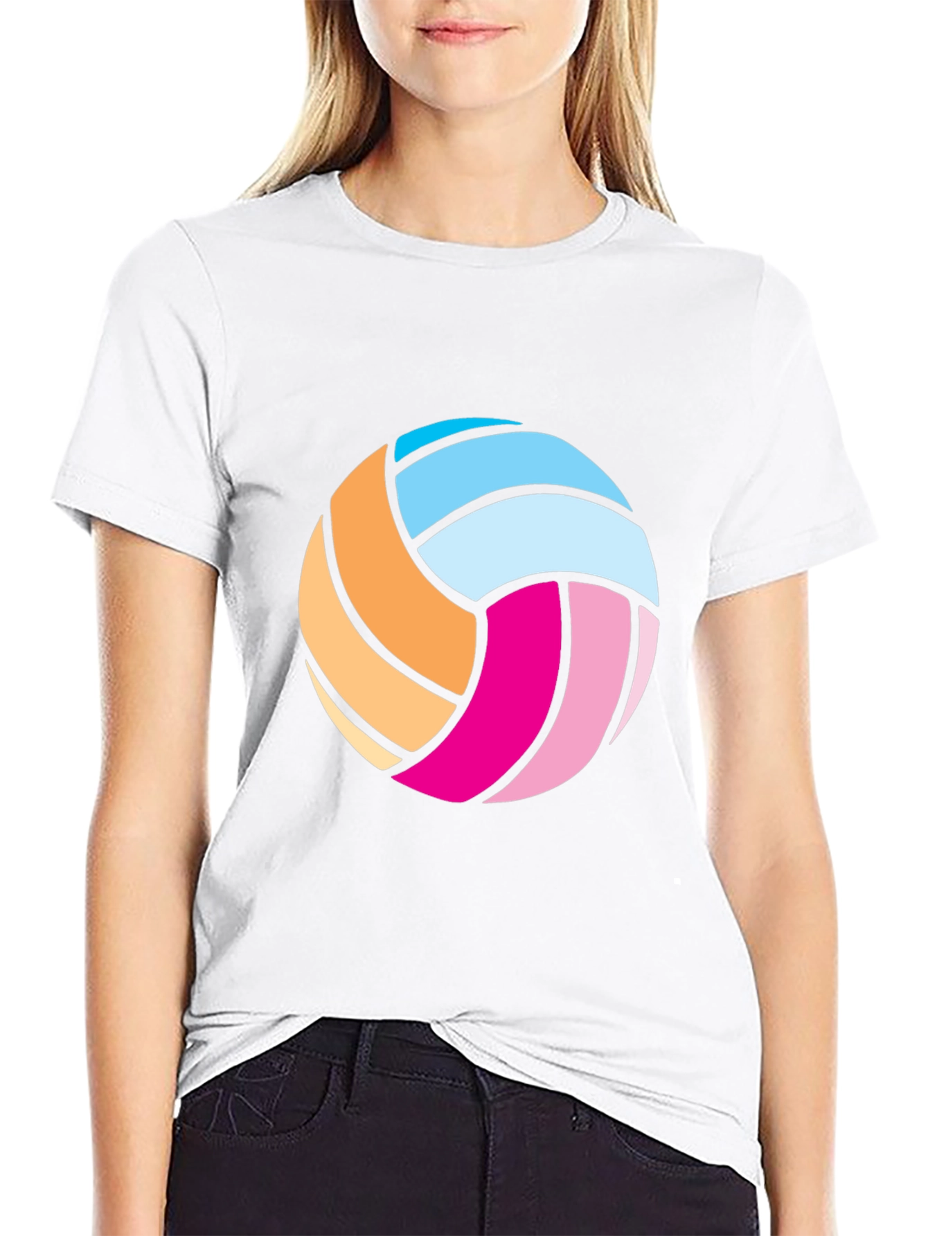 Volleyball Graphic Tee - Sporty Casual