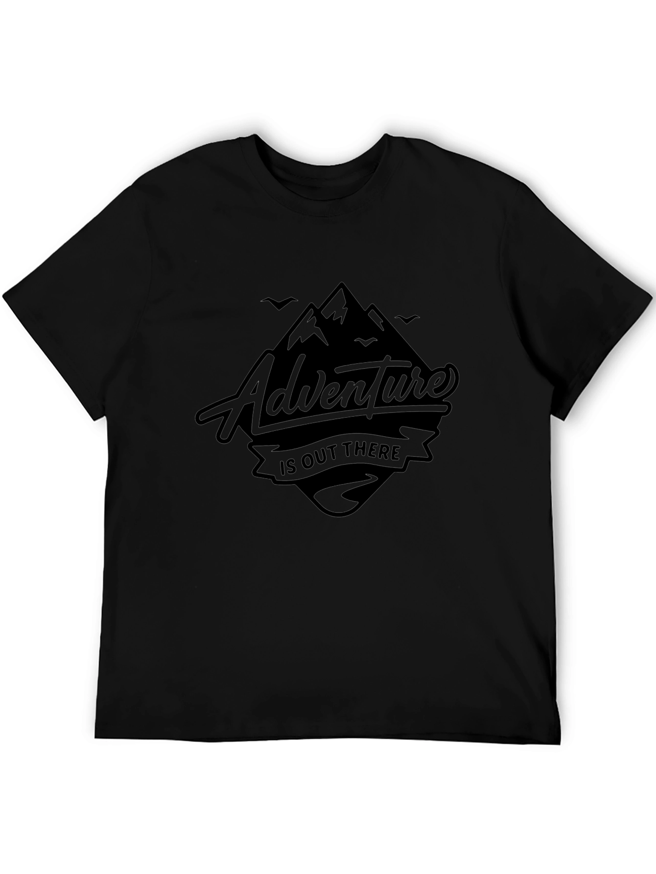 Adventure Awaits - Black Graphic Tee