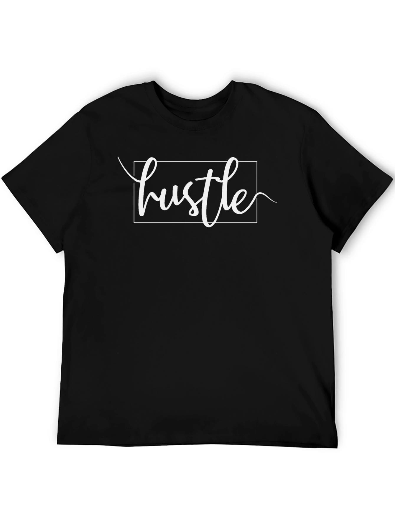 Hustle Graphic Tee - Black Short Sleeve Shirt