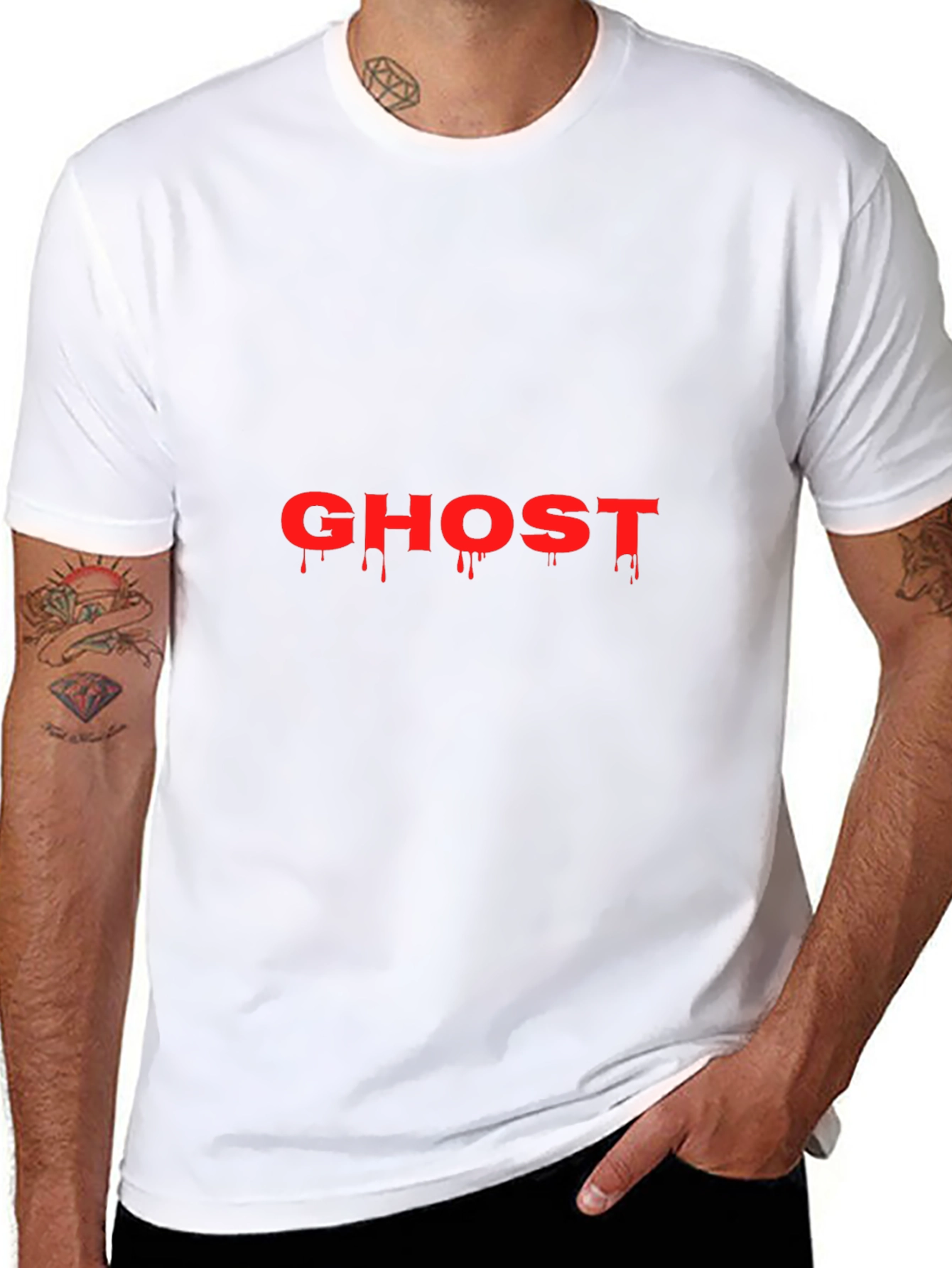 Bloody Ghost T-Shirt - Halloween Spooky Tee