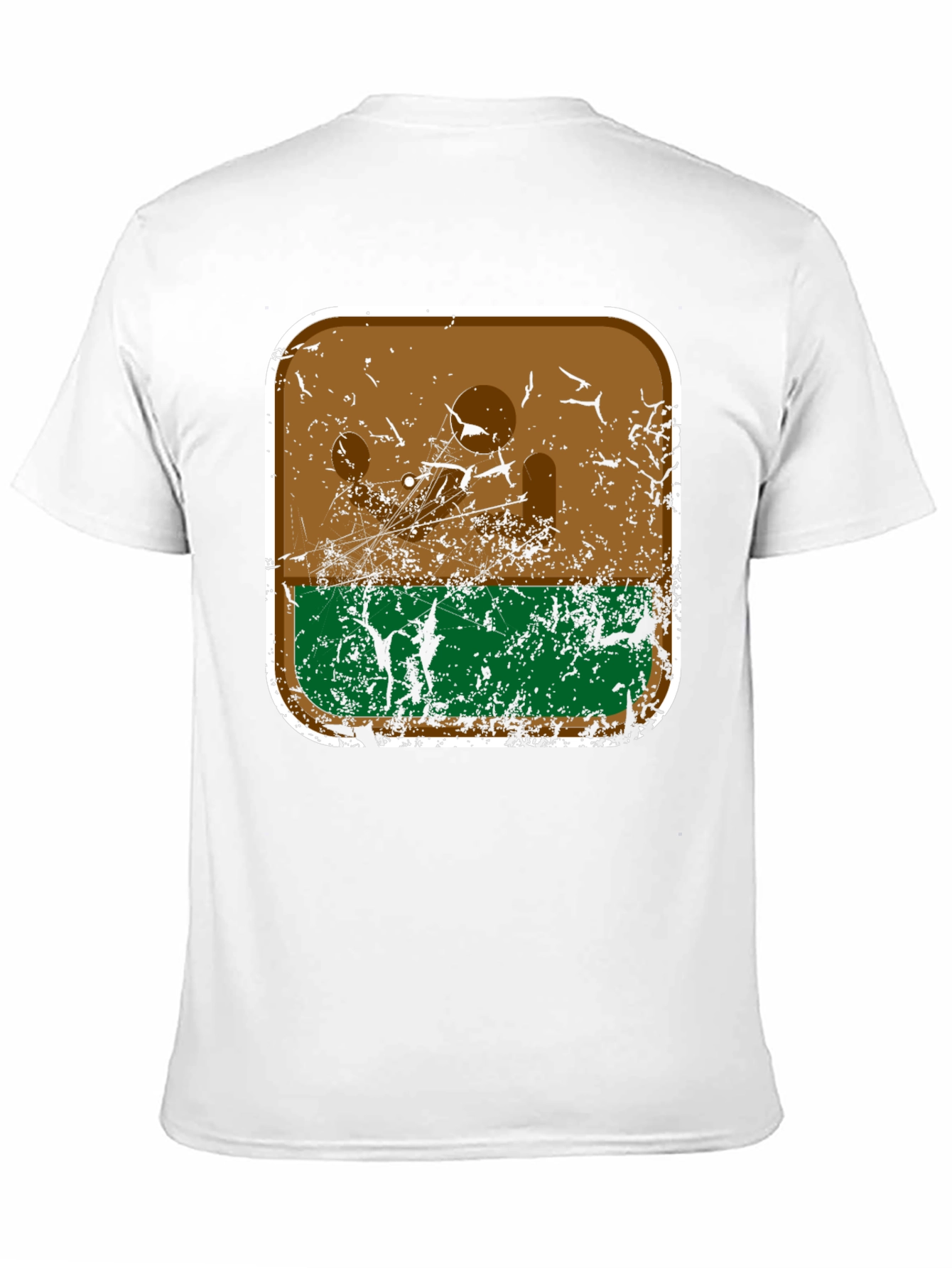 Retro Desert Landscape Graphic Tee - Black Cotton Blend