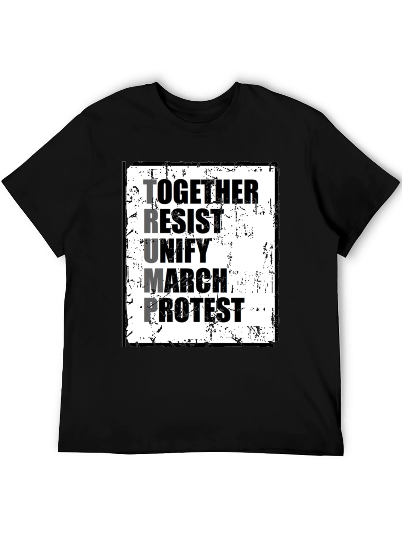 Political Statement T-Shirt: Together Resist Trump