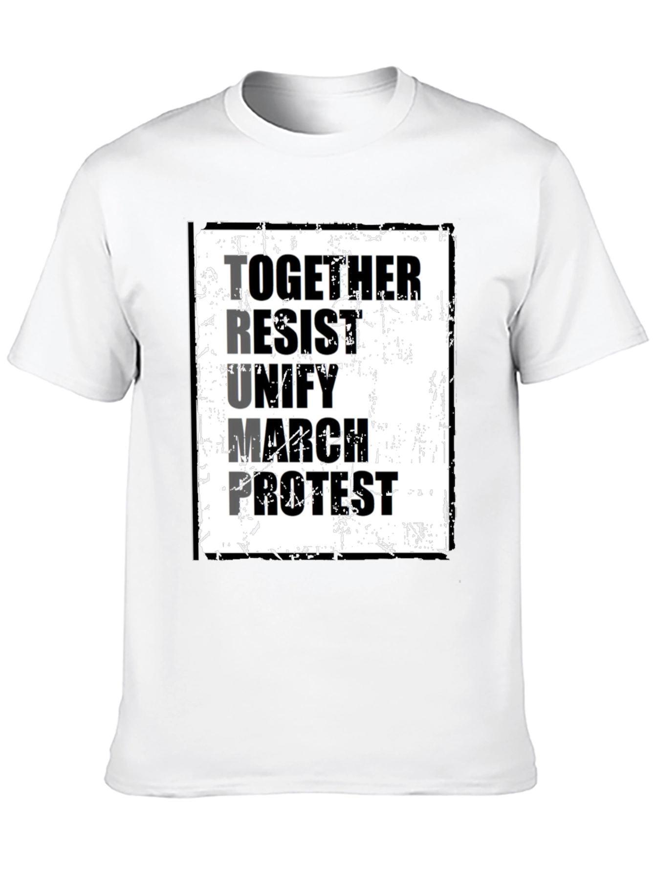 Political Statement T-Shirt: Together Resist Trump