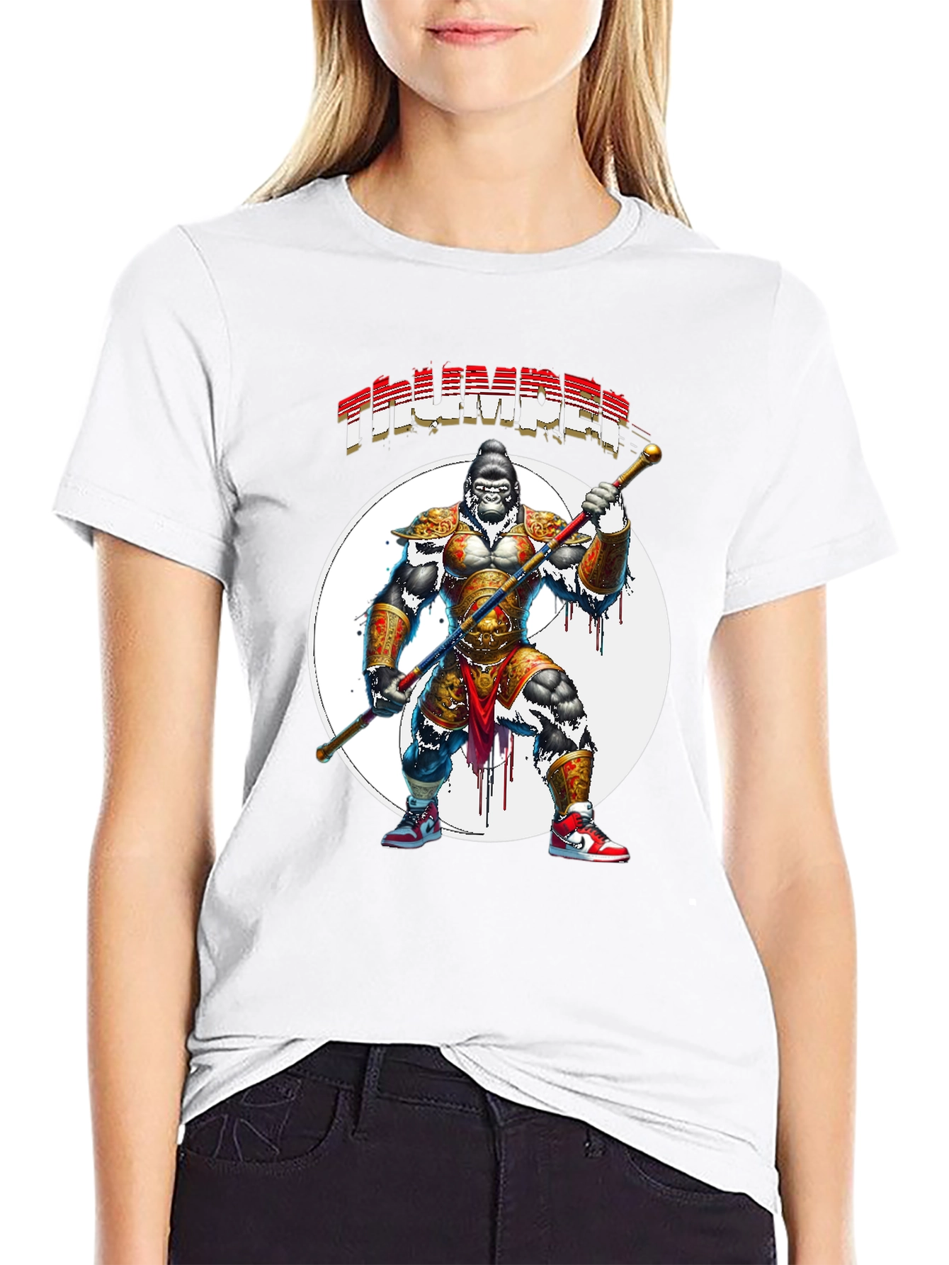 Thumper Gorilla Warrior Black T-Shirt