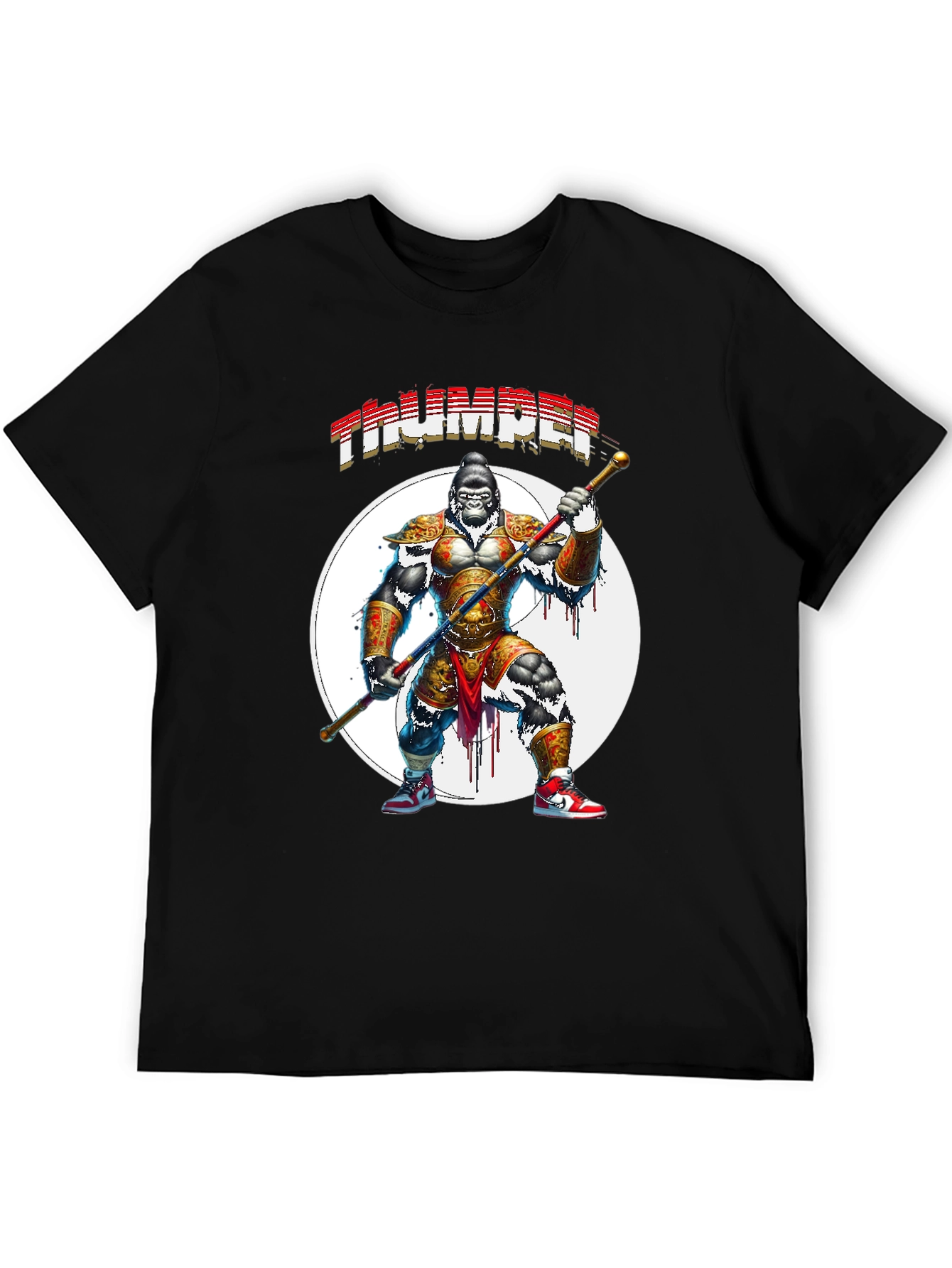 Thumper Gorilla Warrior Black T-Shirt