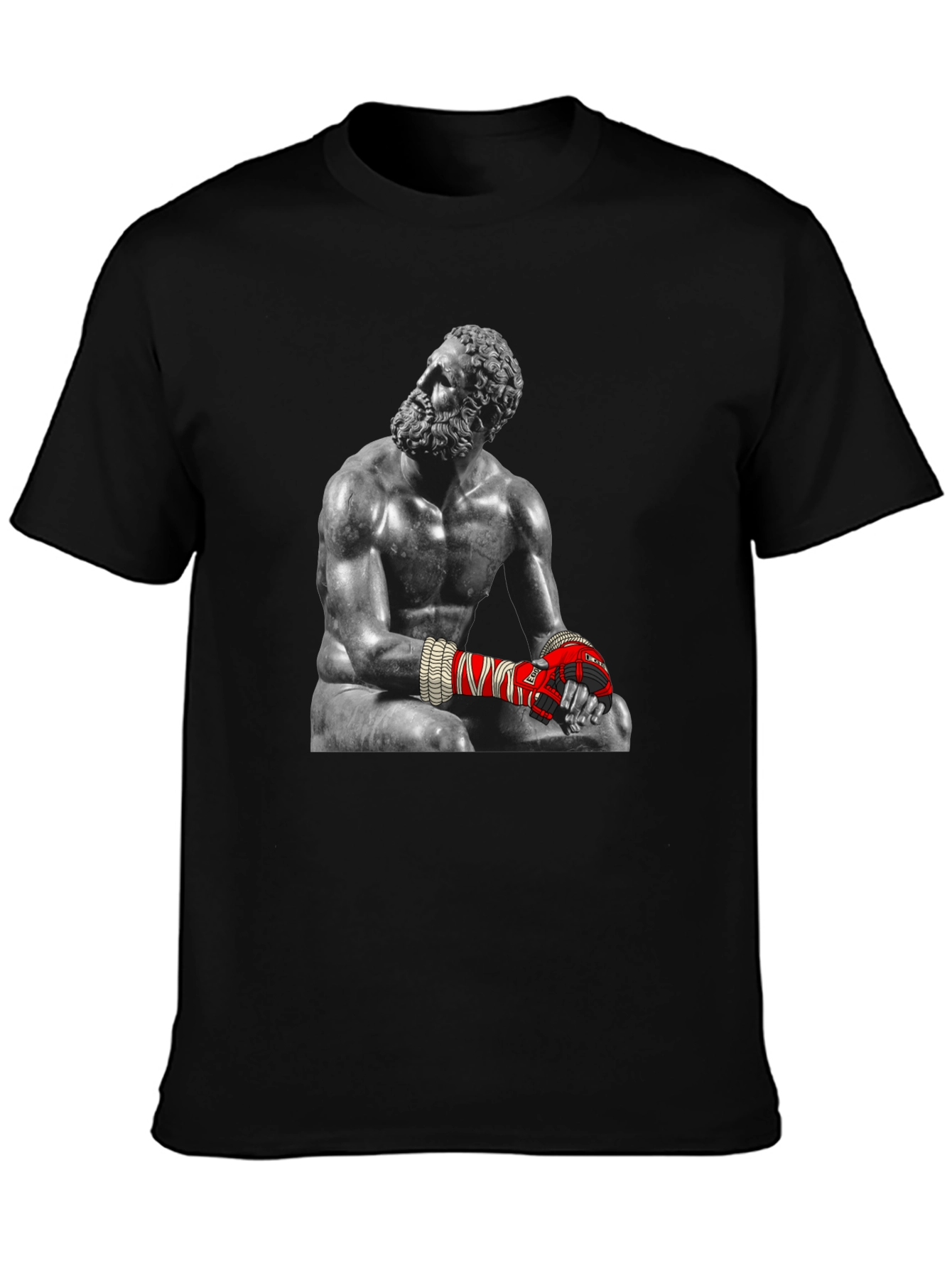 The Boxer Statue Graphic Tee - Unique Design