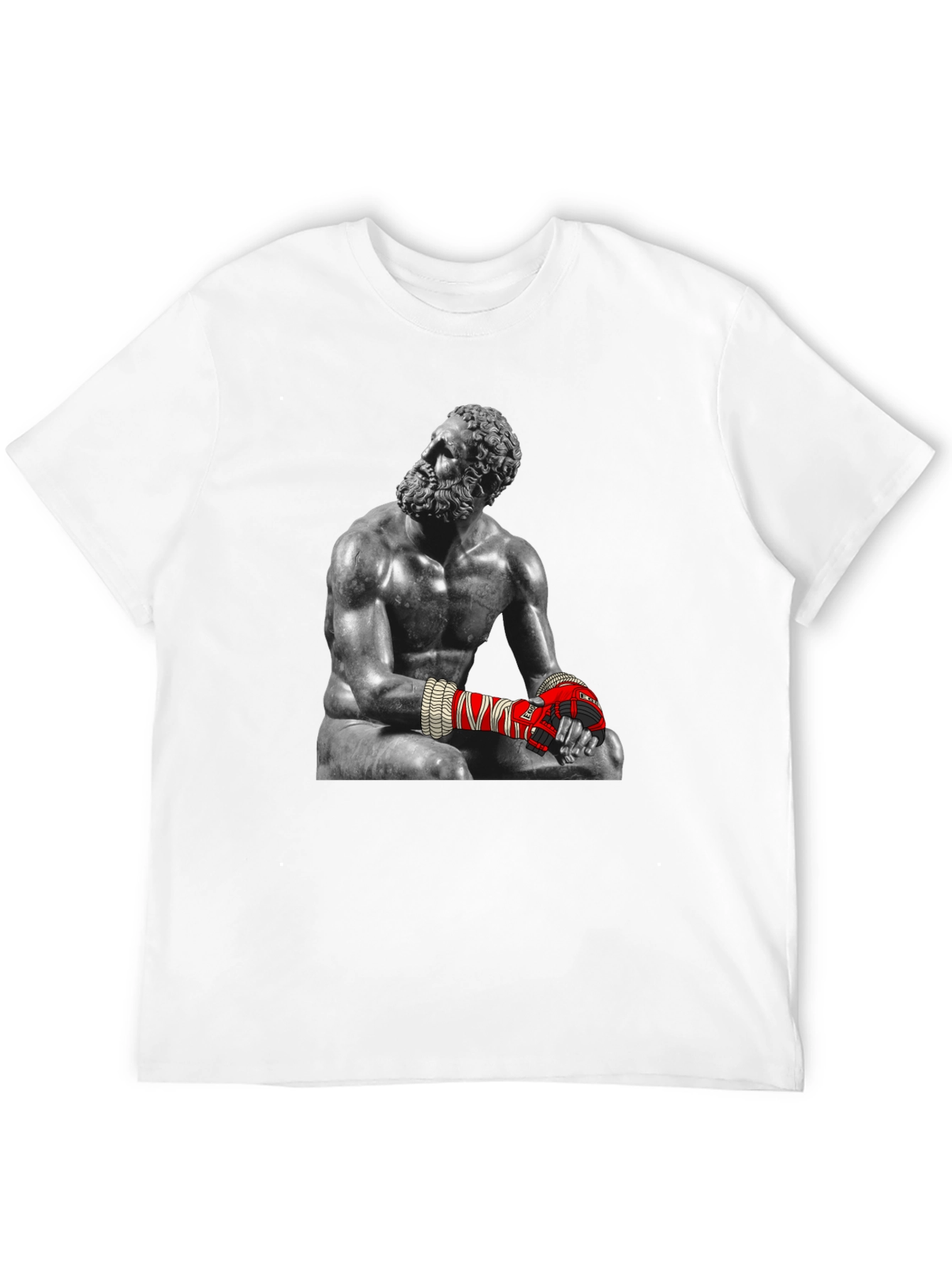 The Boxer Statue Graphic Tee - Unique Design