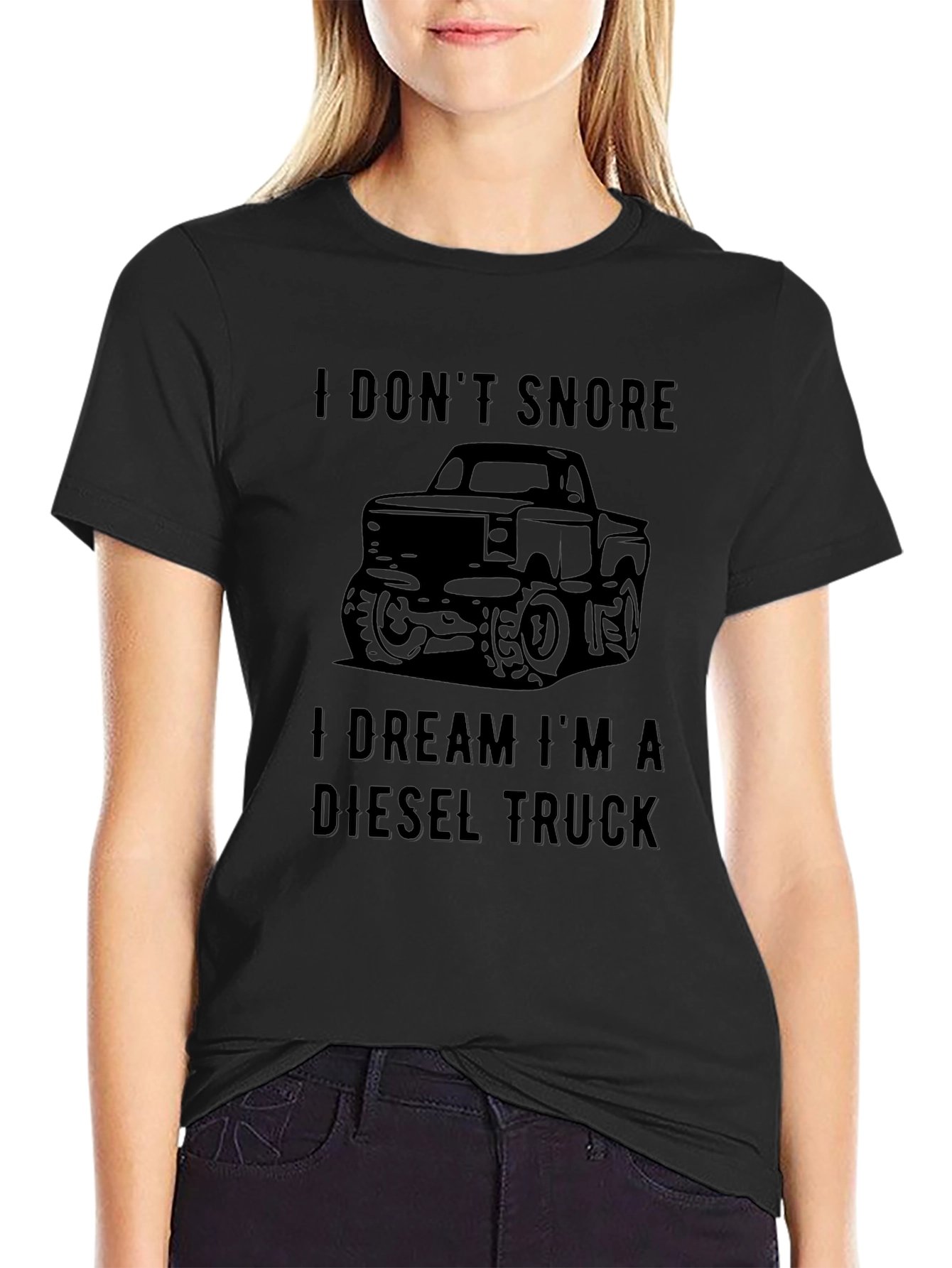 Diesel Truck Dream T-Shirt - Black Crew Neck