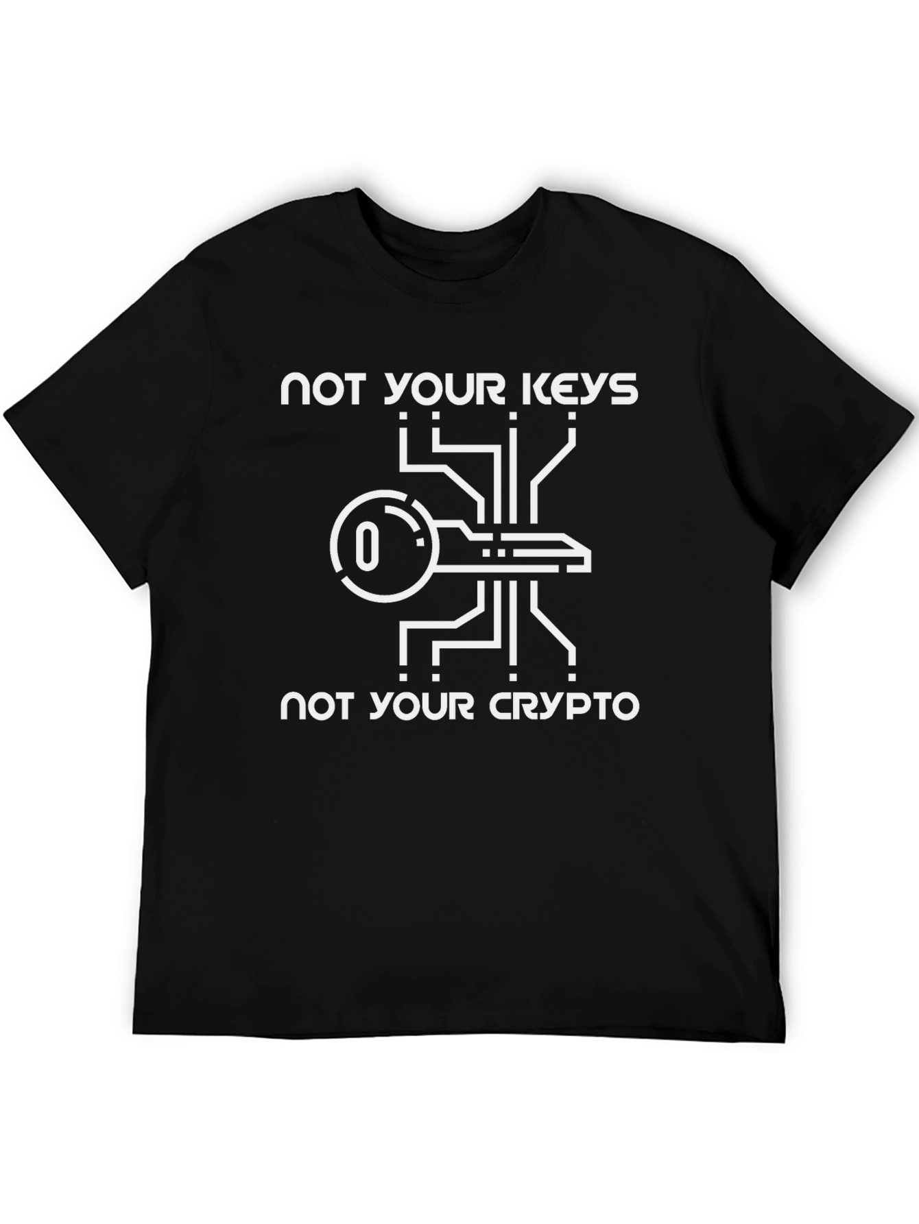 Not Your Keys Not Your Crypto Black T-Shirt