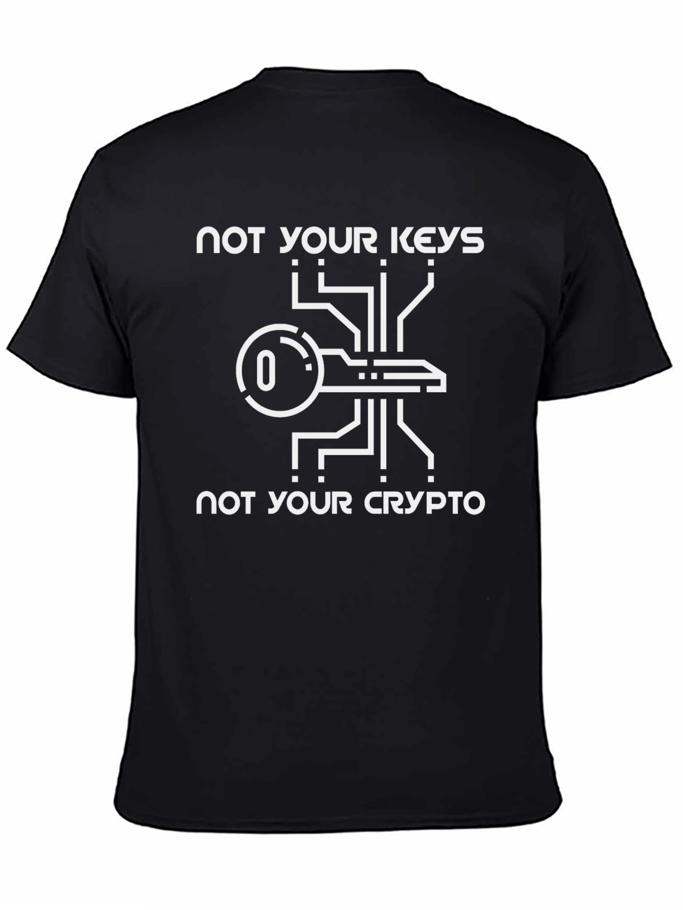 Not Your Keys Not Your Crypto Black T-Shirt