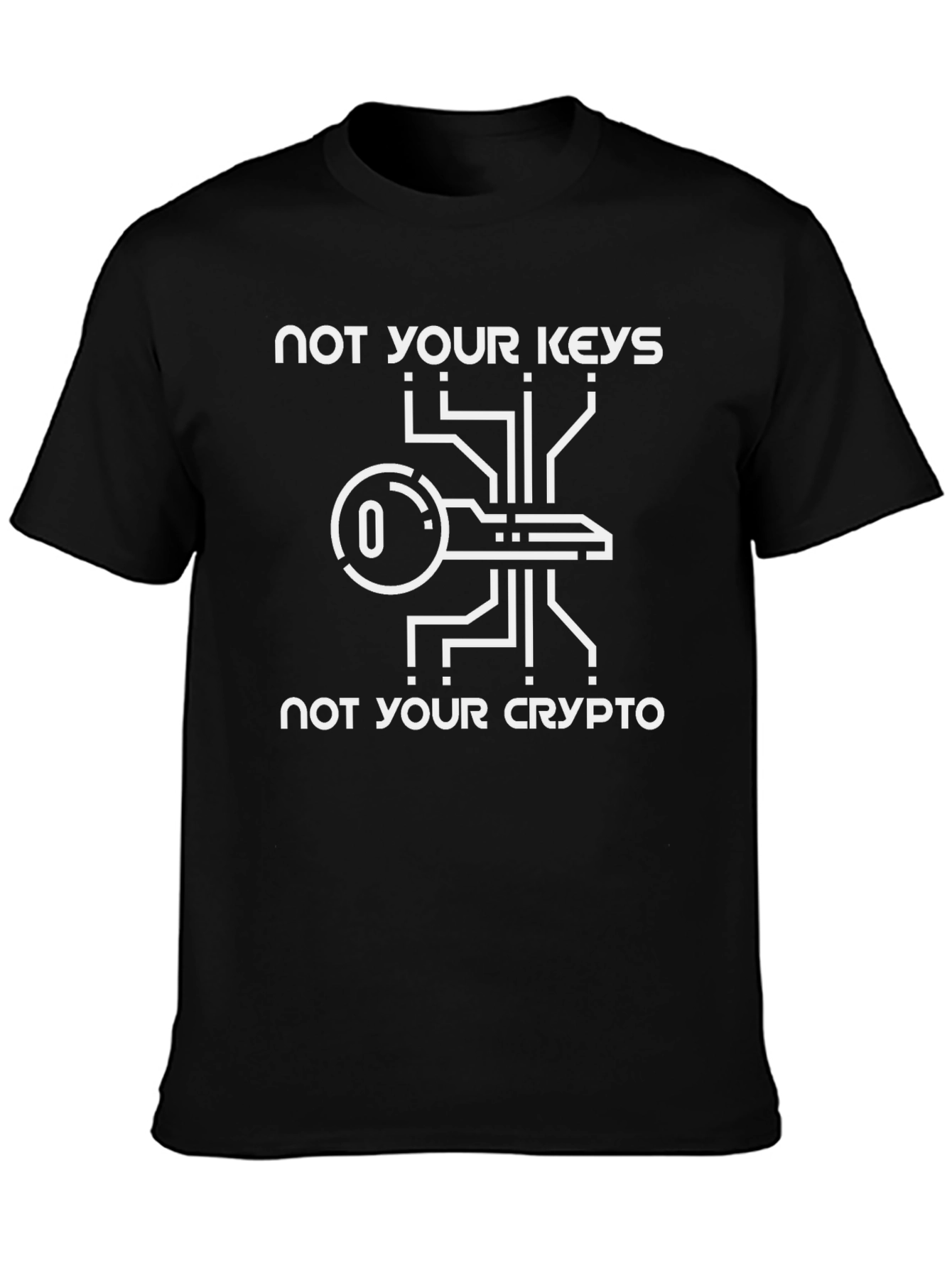Not Your Keys Not Your Crypto Black T-Shirt