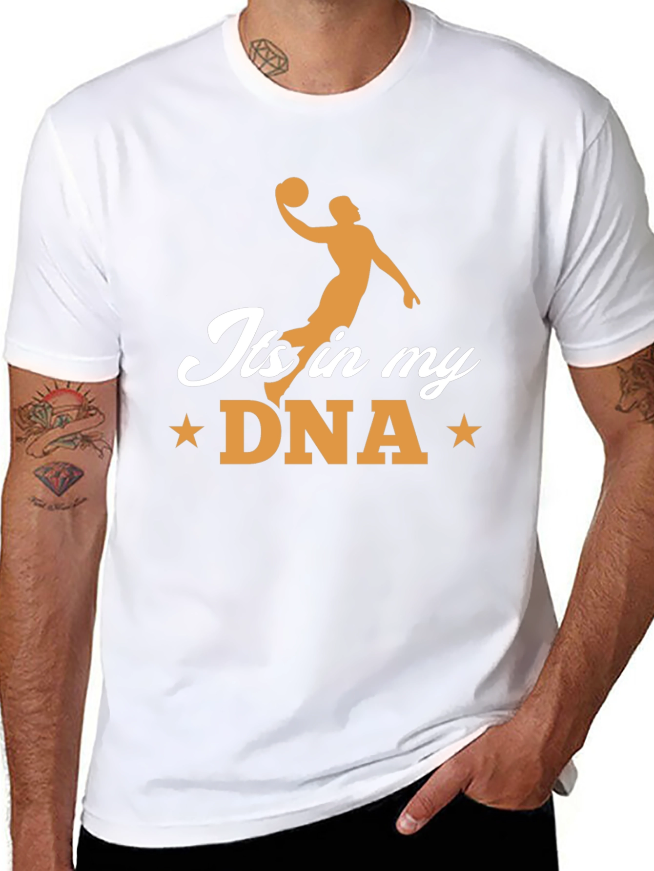 Basketball DNA Black Graphic Tee