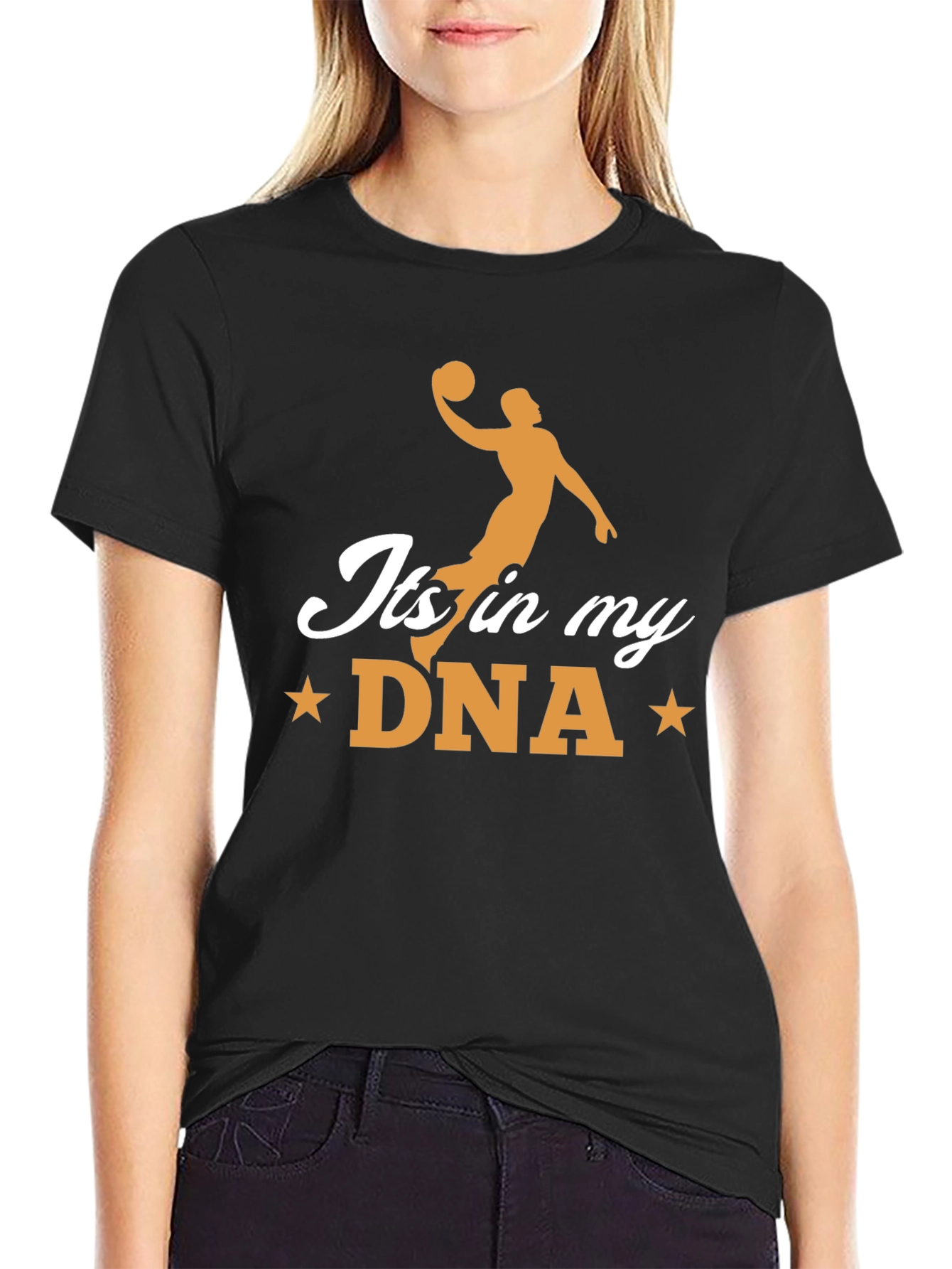 Basketball DNA Black Graphic Tee