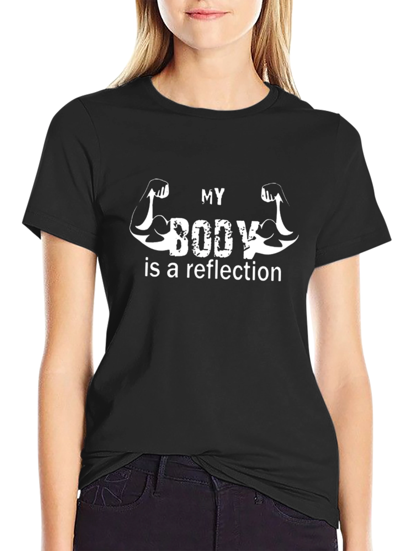 My Body Reflection Graphic T-Shirt