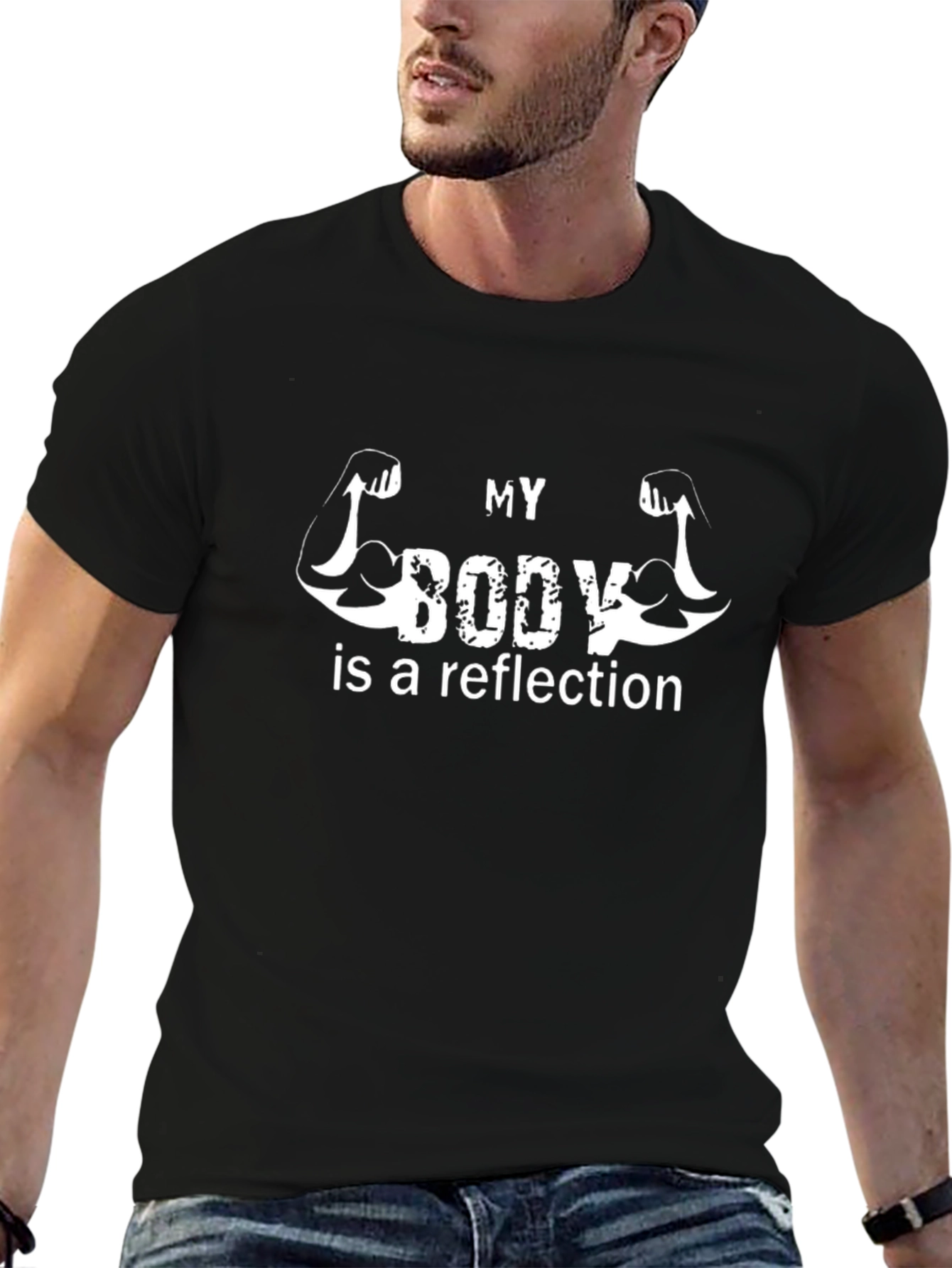 My Body Reflection Graphic T-Shirt