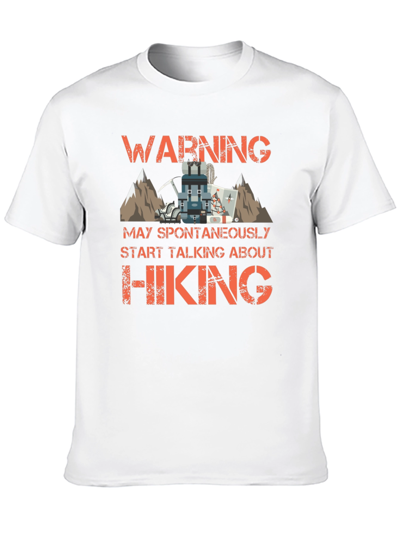 Hiking Enthusiast T-Shirt - Warning Spontaneous Hiking Talks