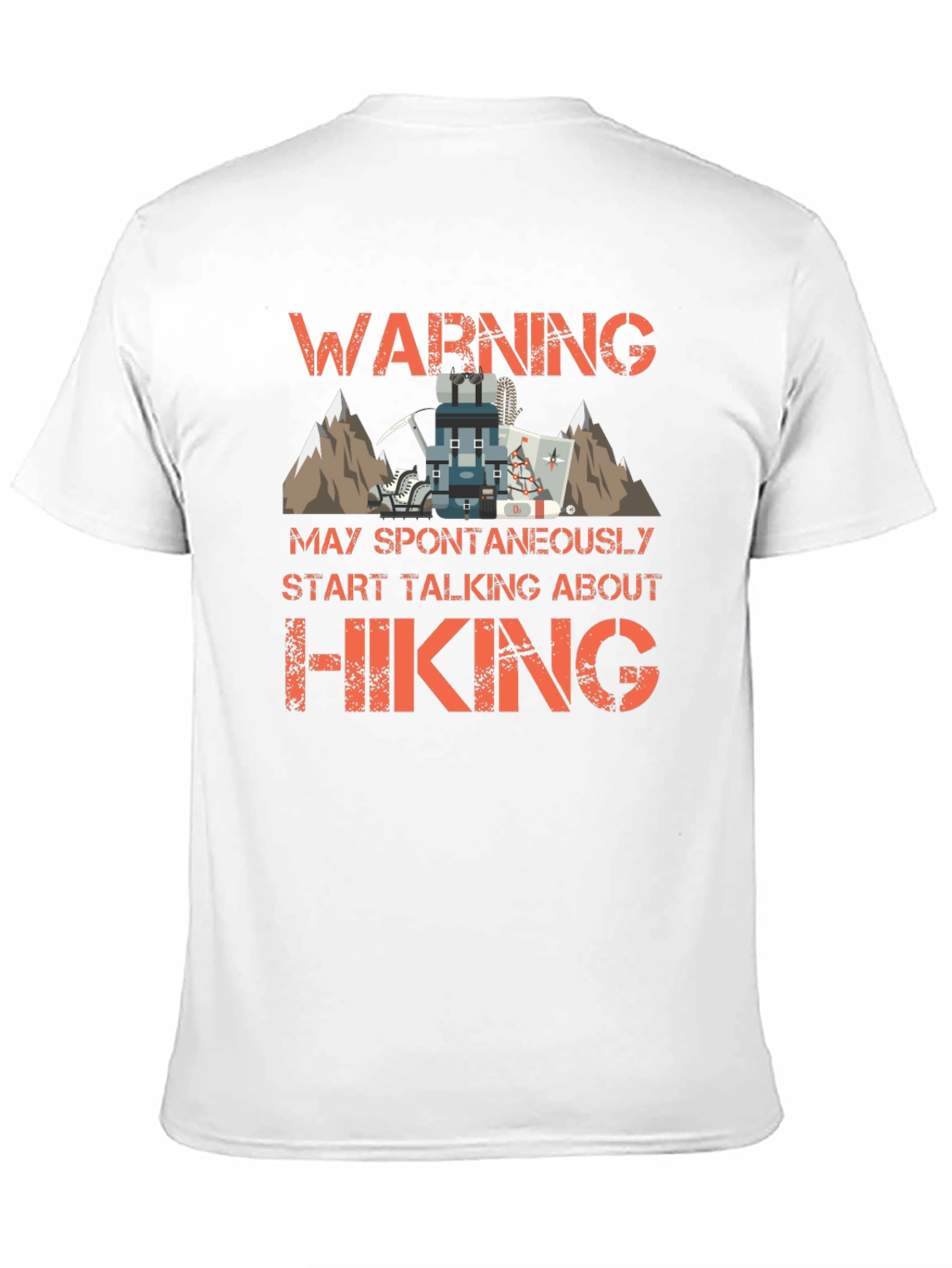 Hiking Enthusiast T-Shirt - Warning Spontaneous Hiking Talks