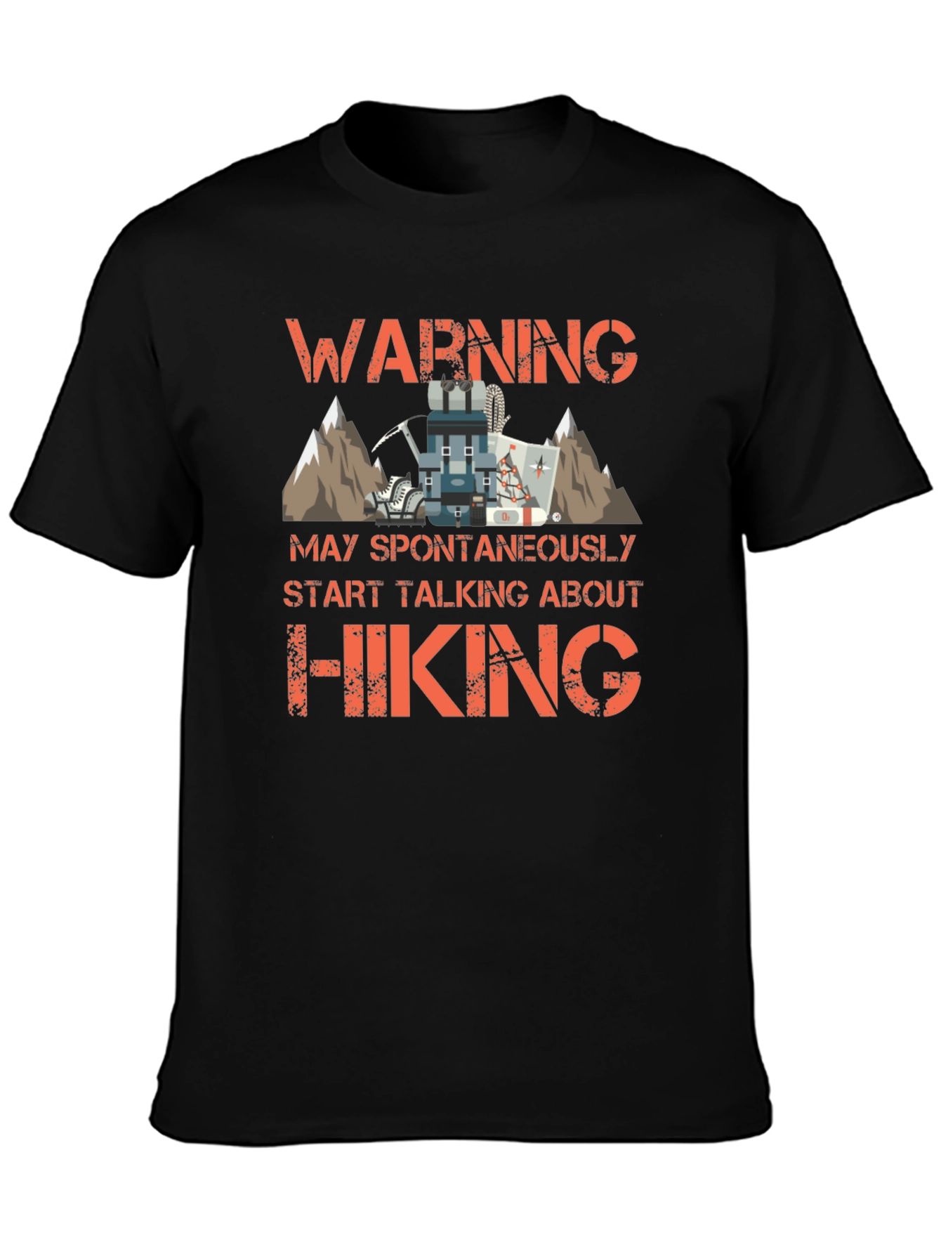 Hiking Enthusiast T-Shirt - Warning Spontaneous Hiking Talks