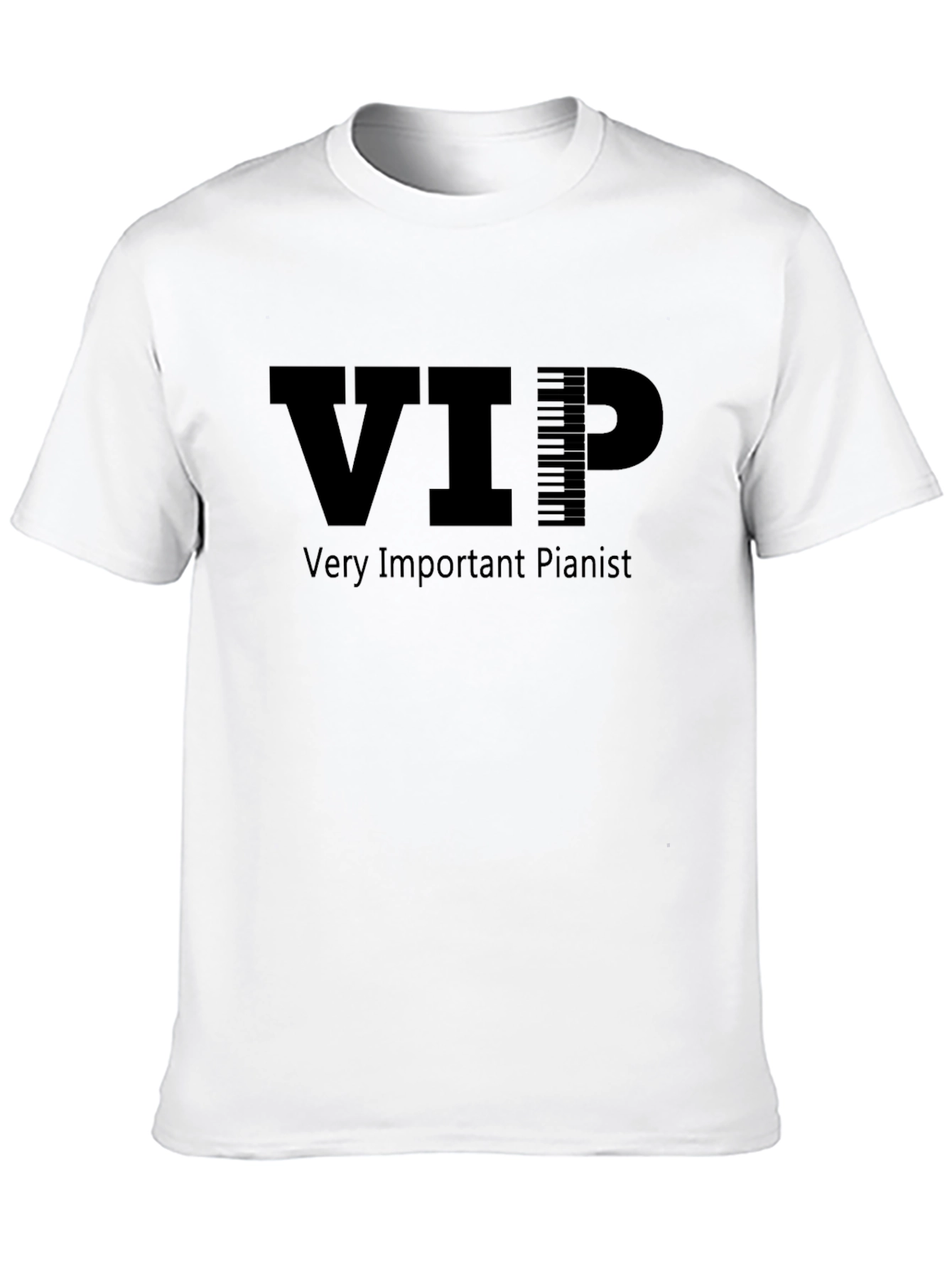 VIP Very Important Pianist Black T-Shirt