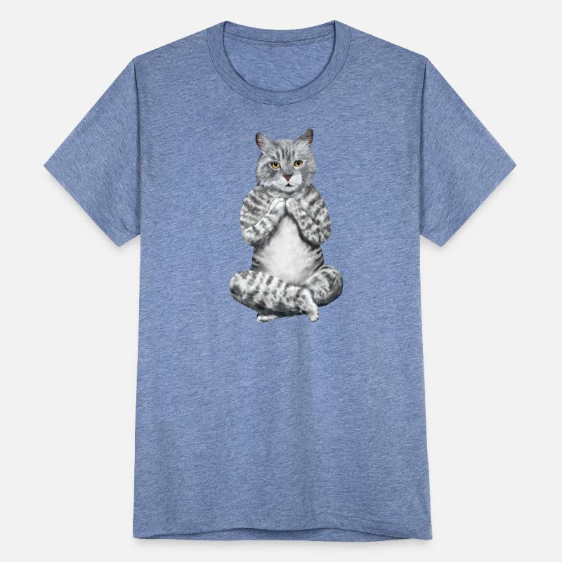 YOGA CAT MEDITATING - MEDITATING ZEN CAT