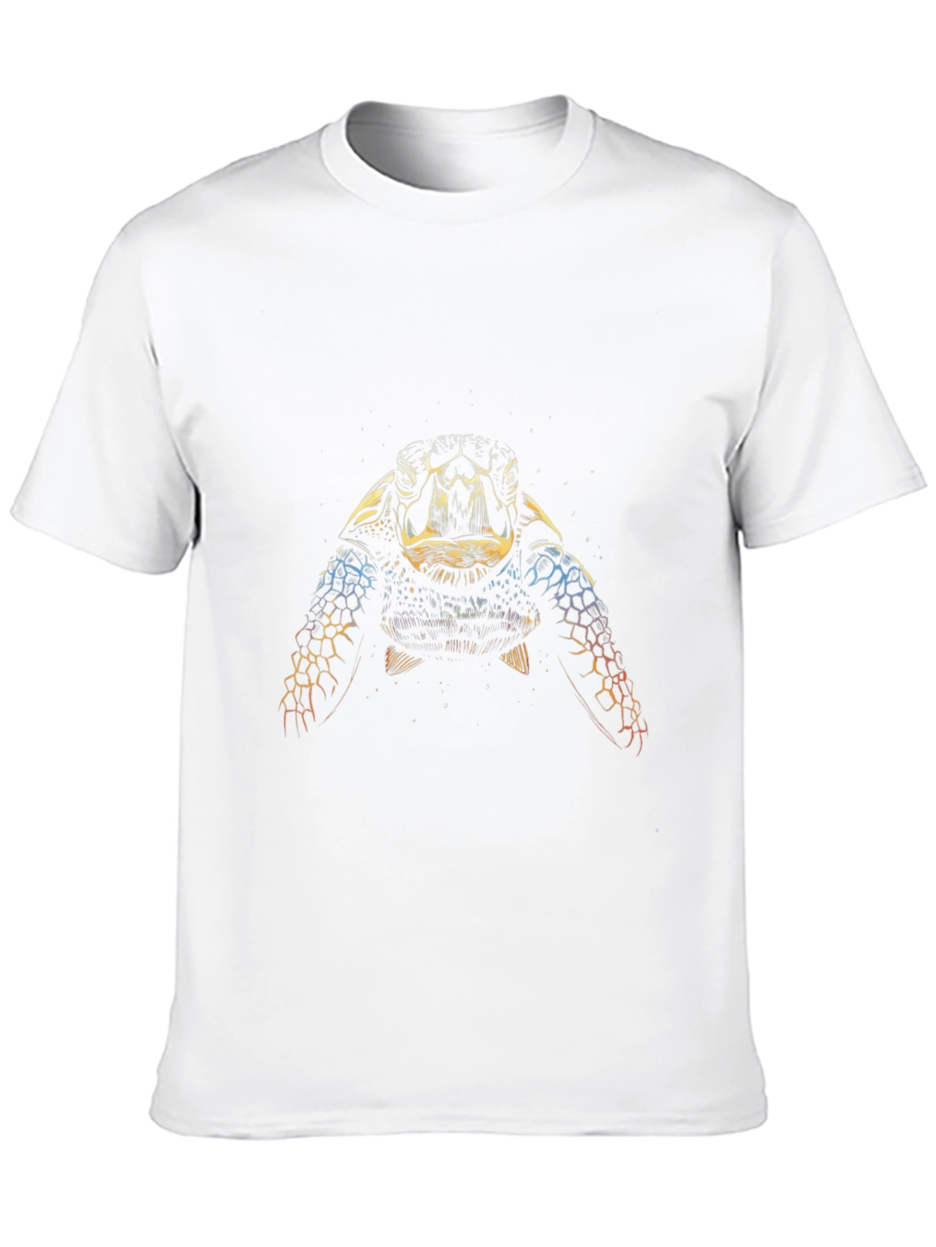 Sea Turtle Graphic Tee - Black Cotton Comfort