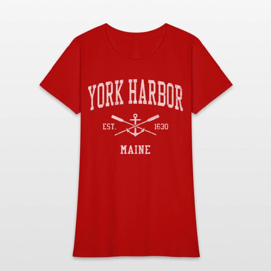 York Harbor Me Crossed Oars Boat Anchor Sports