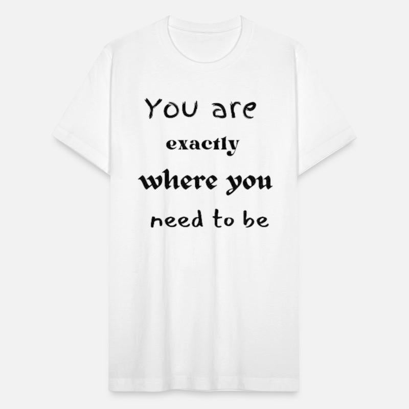 You are exactly where you need to be