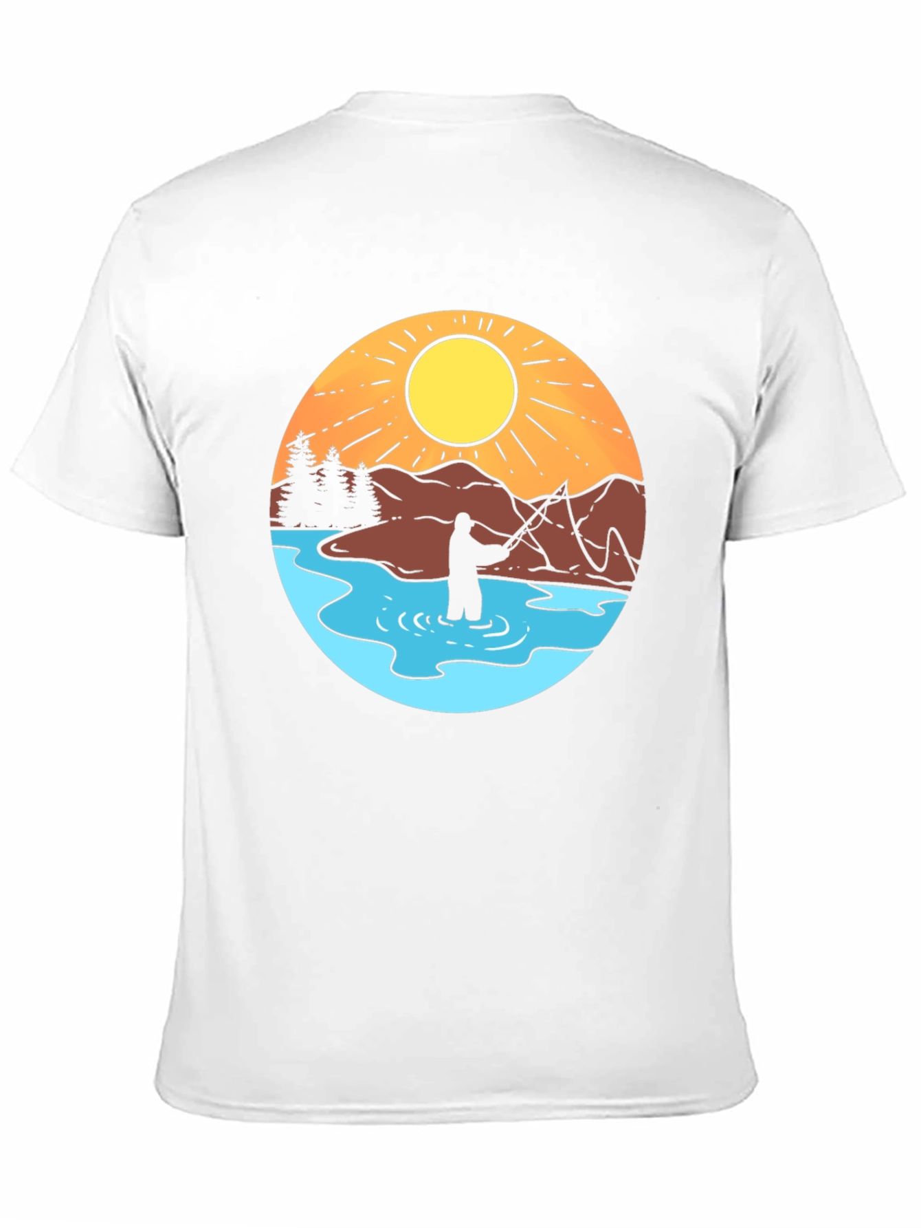 Fisherman Graphic Tee - Outdoor Adventure Shirt