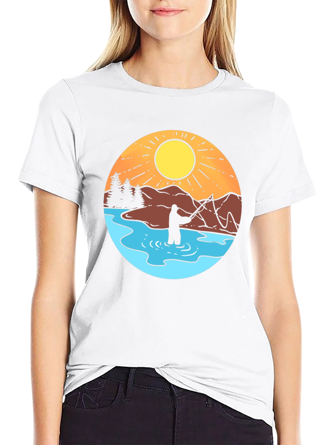 Fisherman Graphic Tee - Outdoor Adventure Shirt