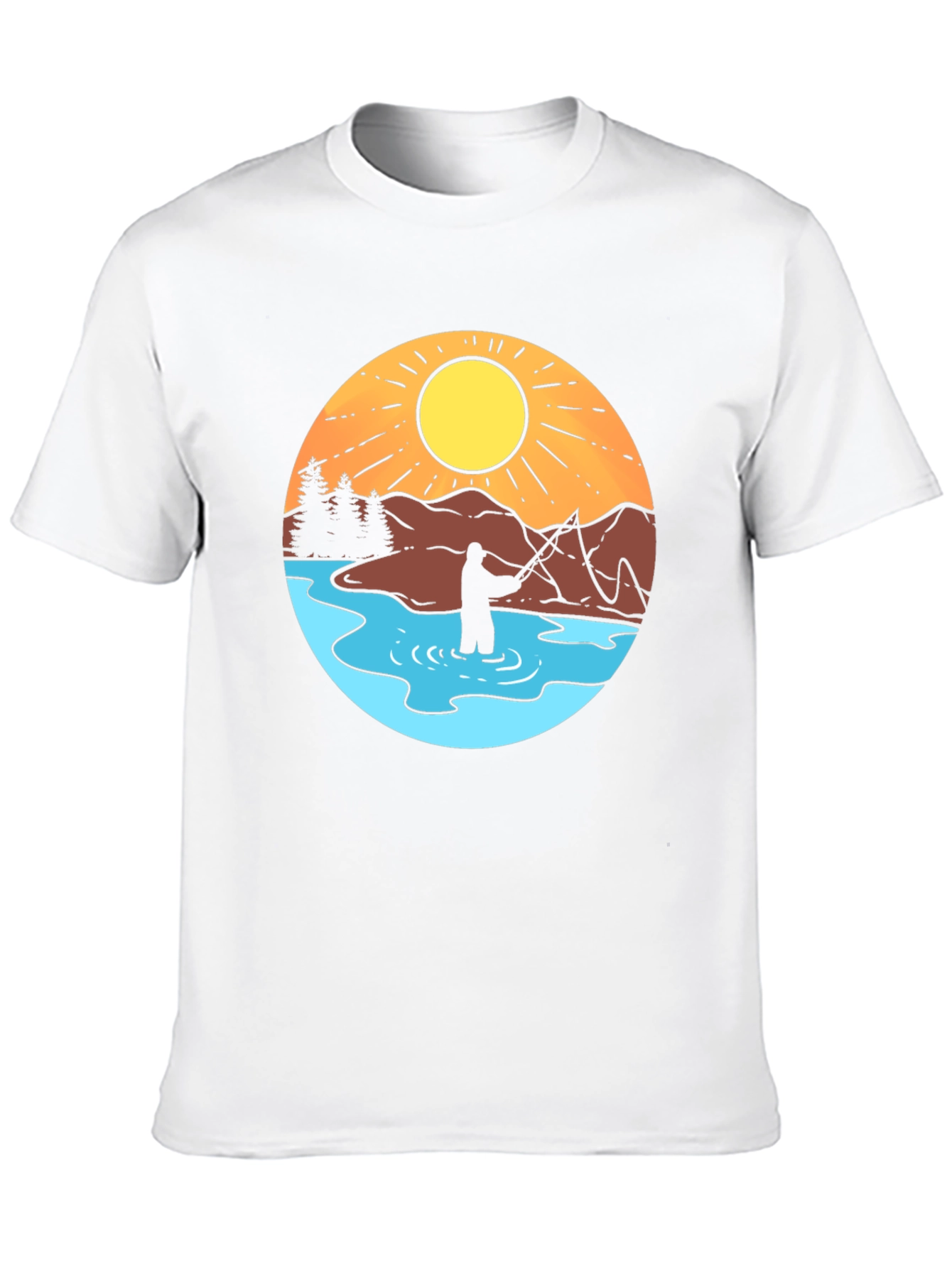 Fisherman Graphic Tee - Outdoor Adventure Shirt