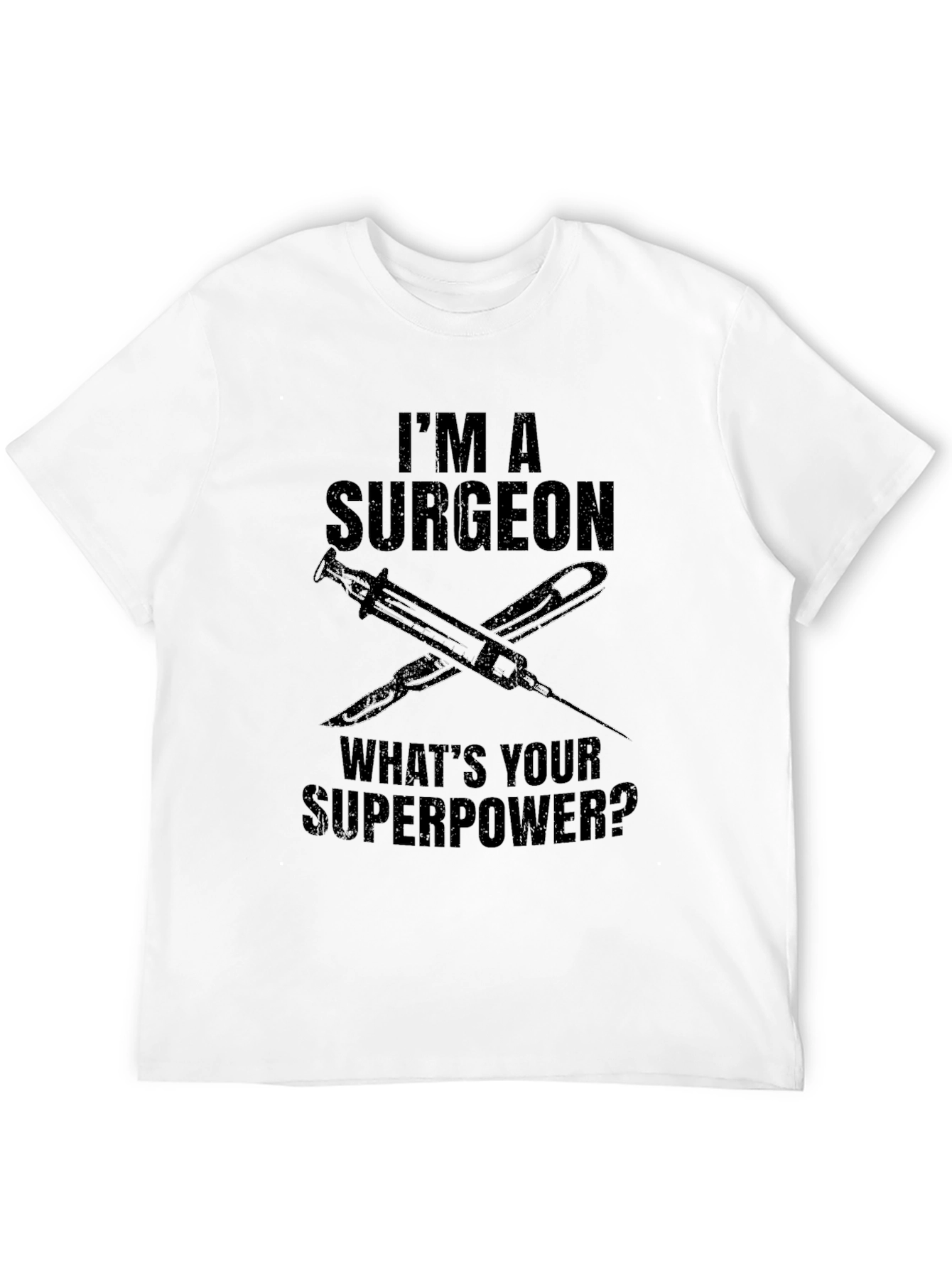 Surgeon Superpower Black T-Shirt - Medical Professional Pride