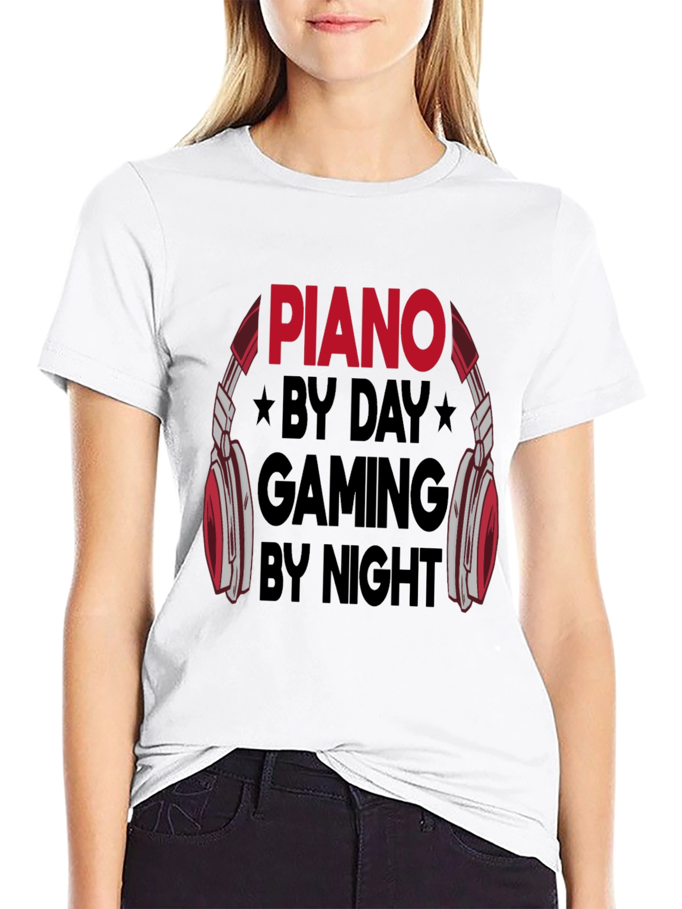 Piano By Day Gaming By Night T-Shirt