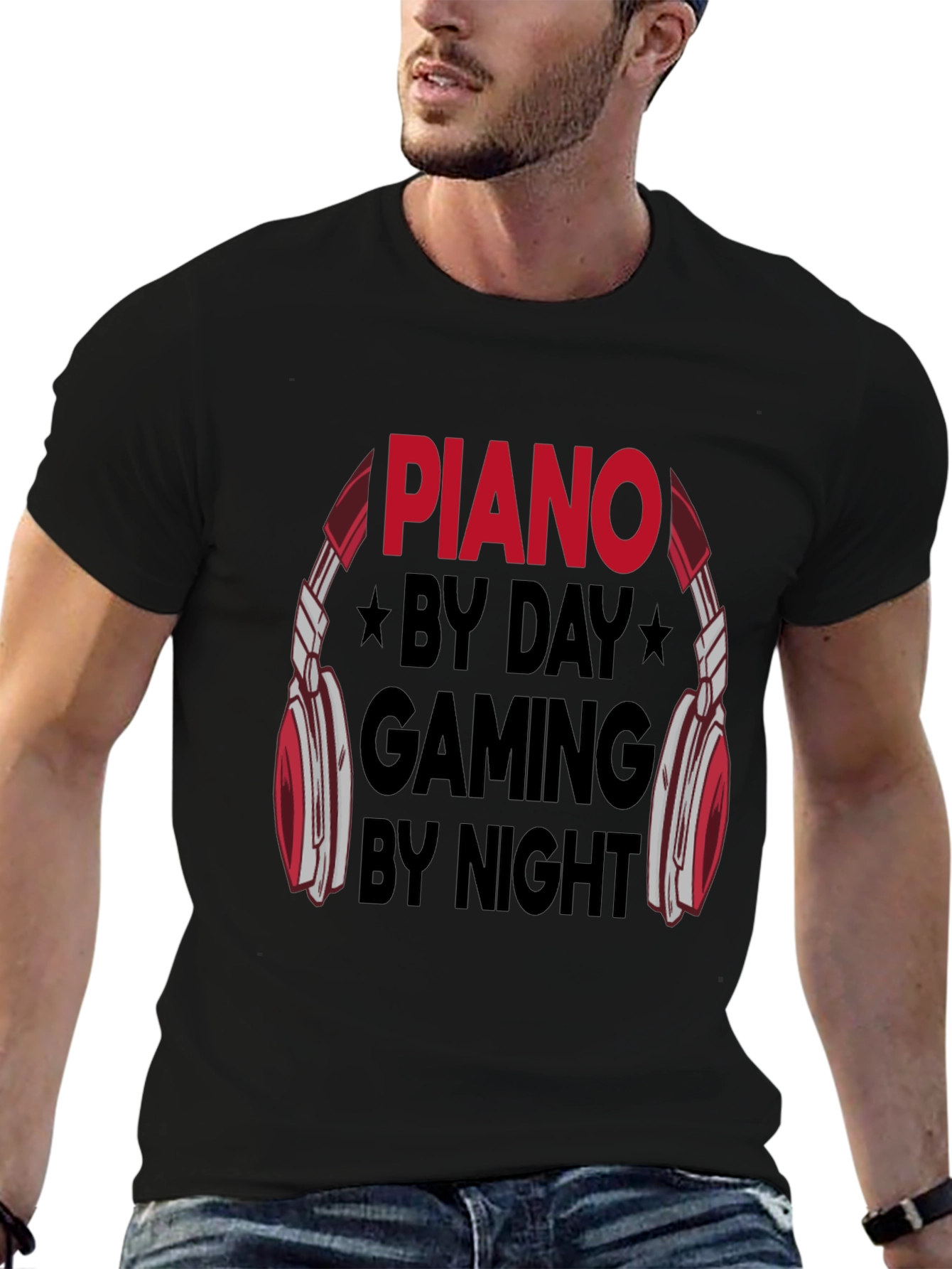 Piano By Day Gaming By Night T-Shirt