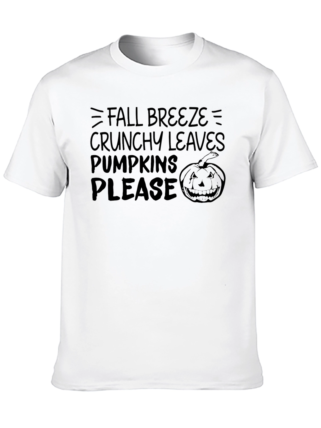 Fall Breeze T-Shirt - Crunchy Leaves & Pumpkins Please