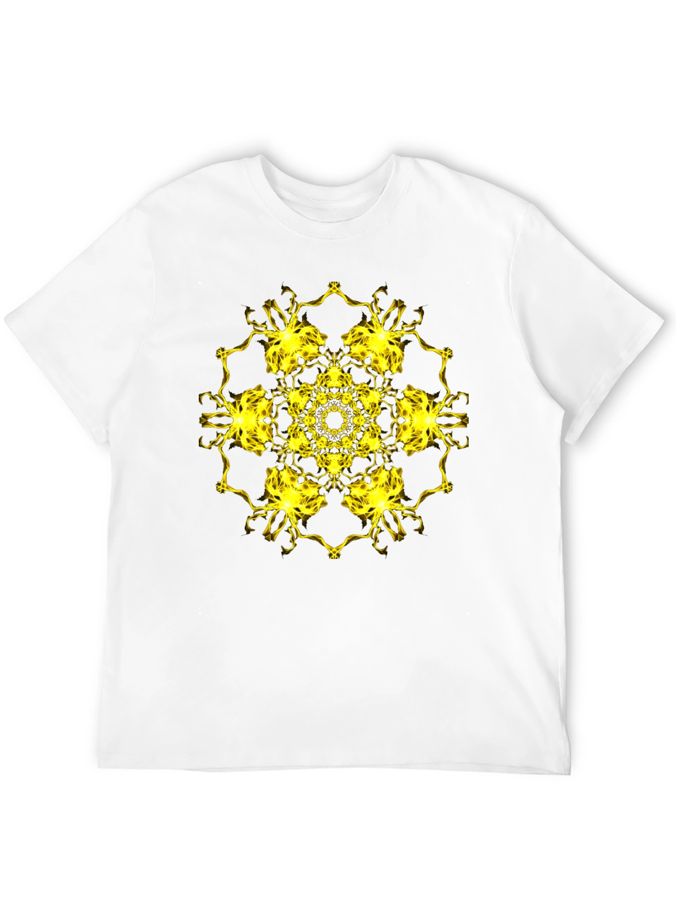 Electric Mandala Graphic Black T-Shirt