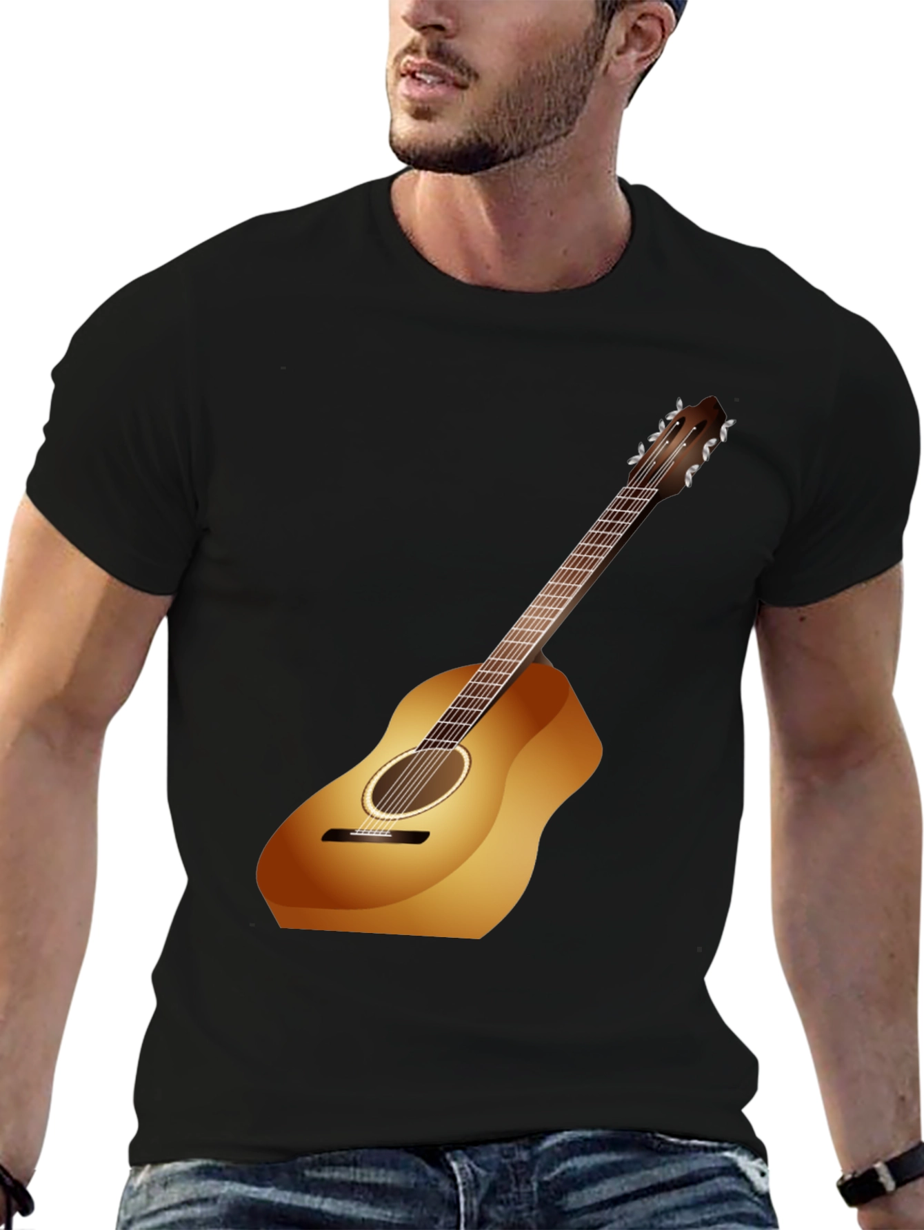 Guitar Graphic Black Tee