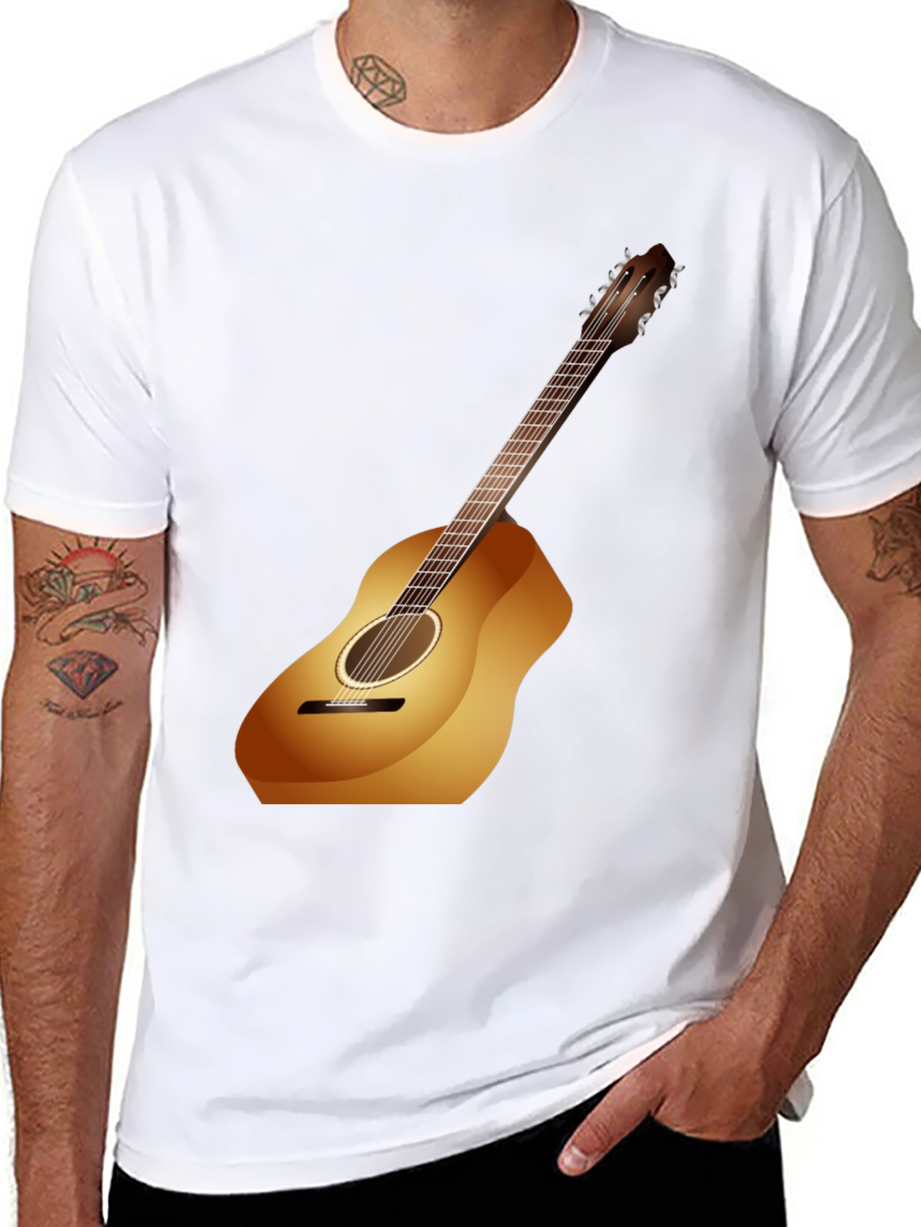 Guitar Graphic Black Tee
