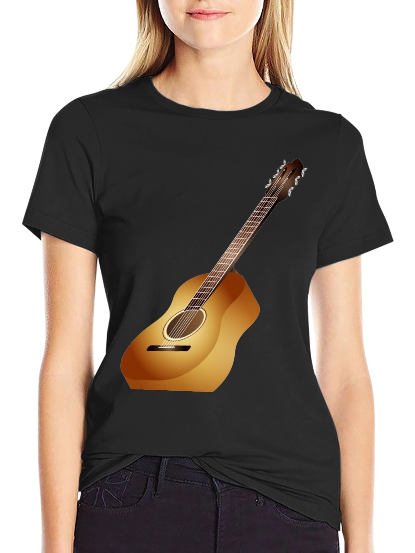 Guitar Graphic Black Tee