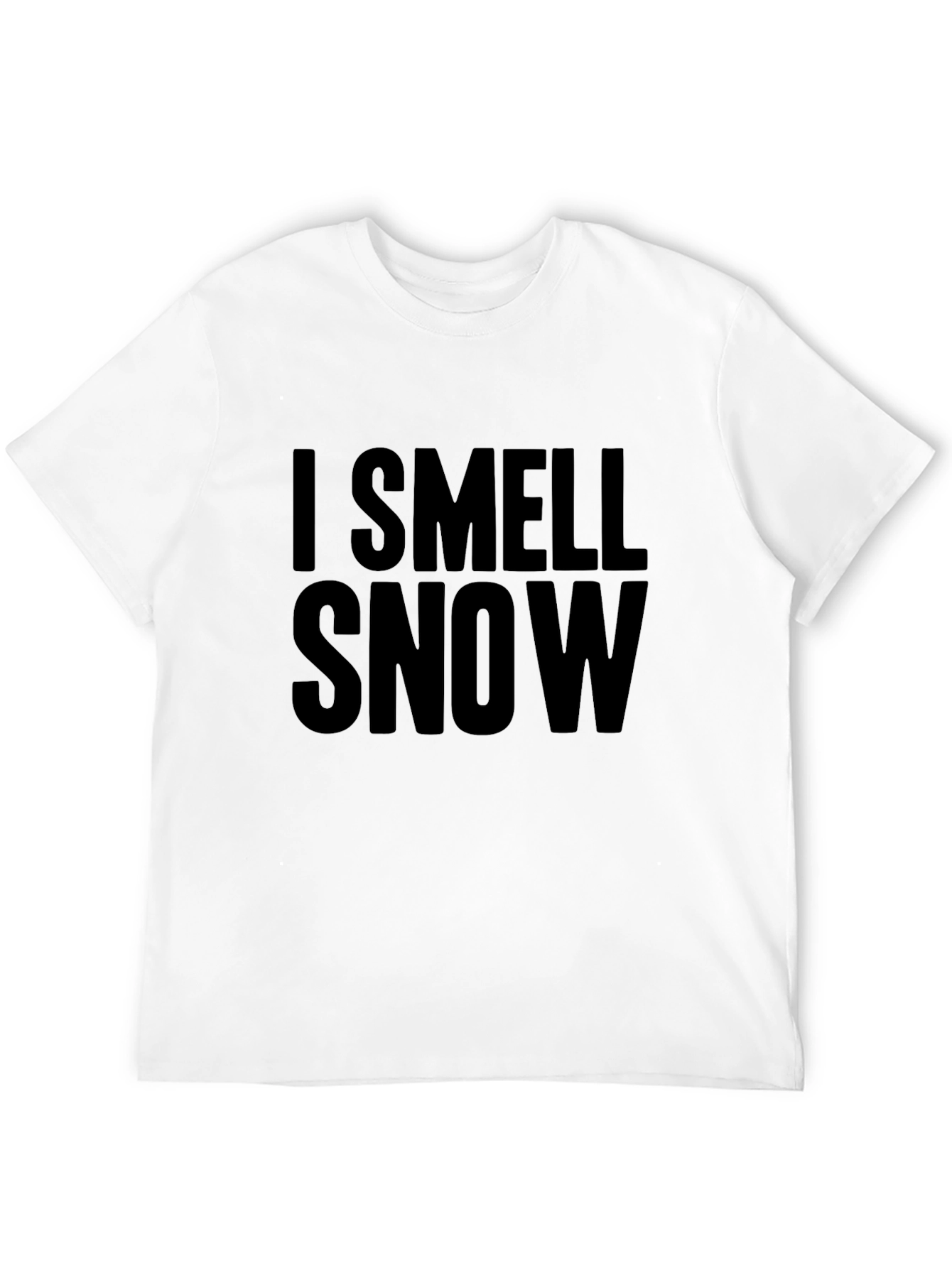 I Smell Snow Black T-Shirt
