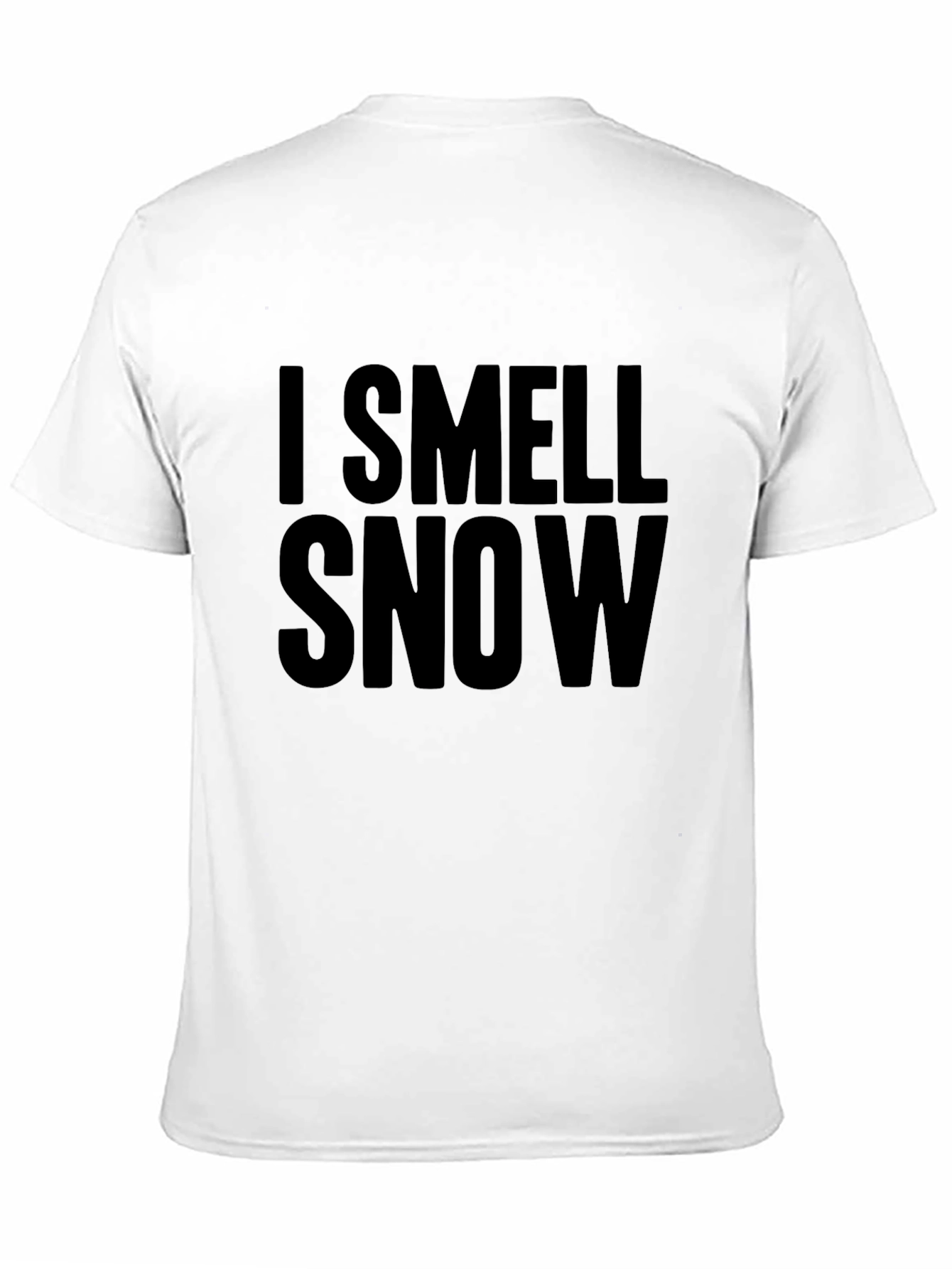 I Smell Snow Black T-Shirt