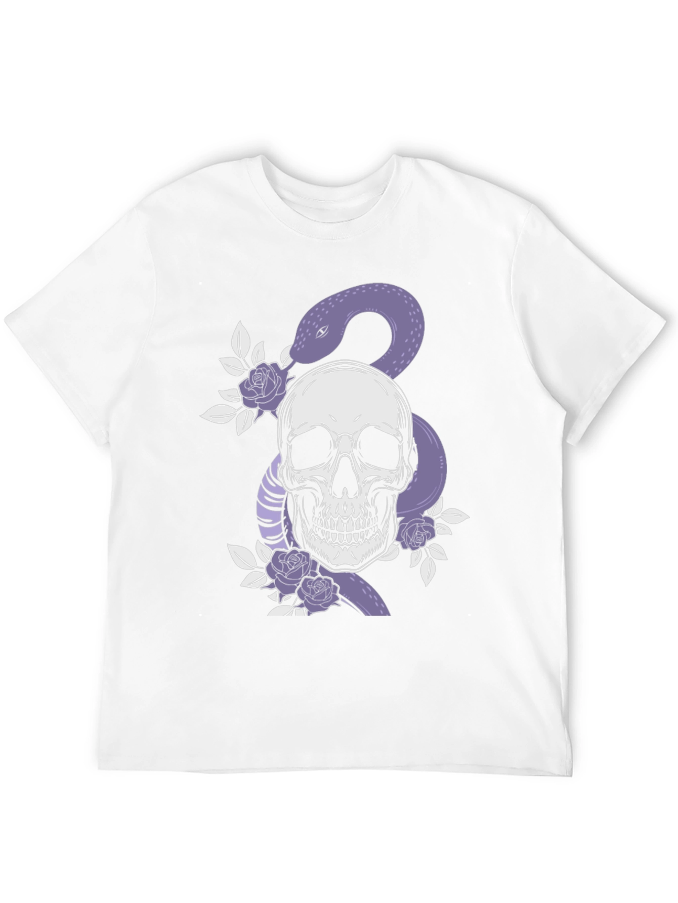 Skull & Snake Graphic Tee - Edgy Fashion
