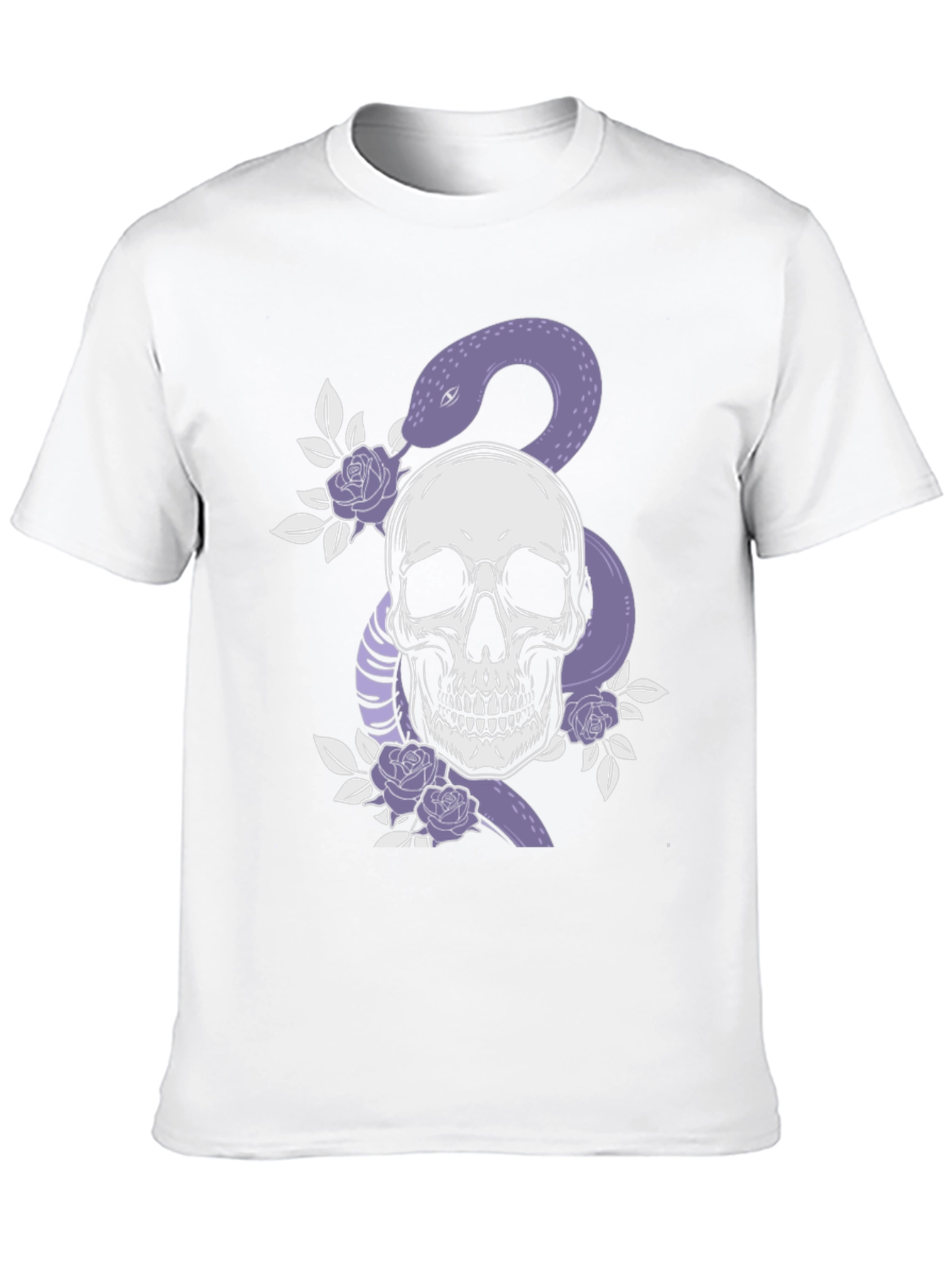 Skull & Snake Graphic Tee - Edgy Fashion
