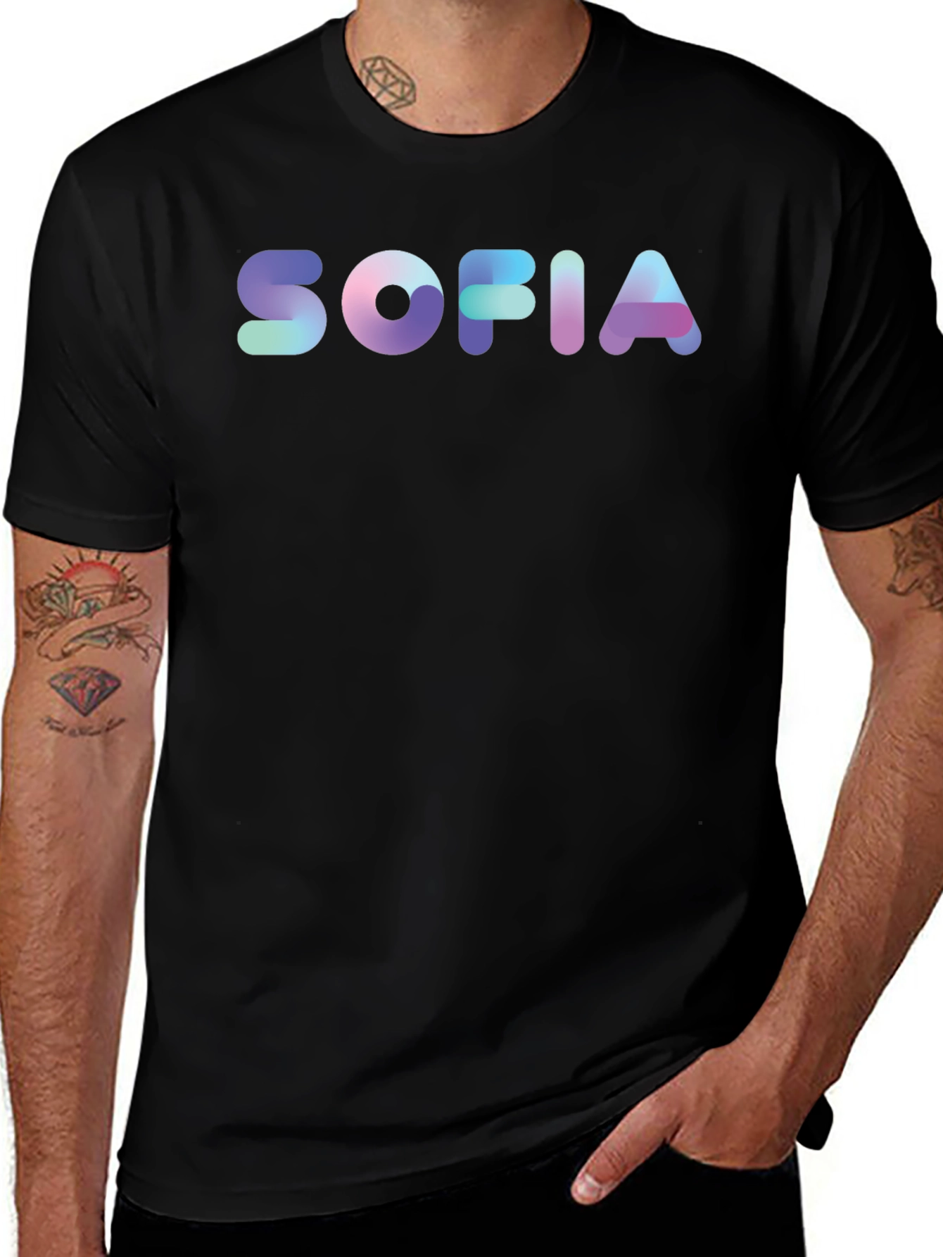 Sofia Name Gradient Graphic T-Shirt