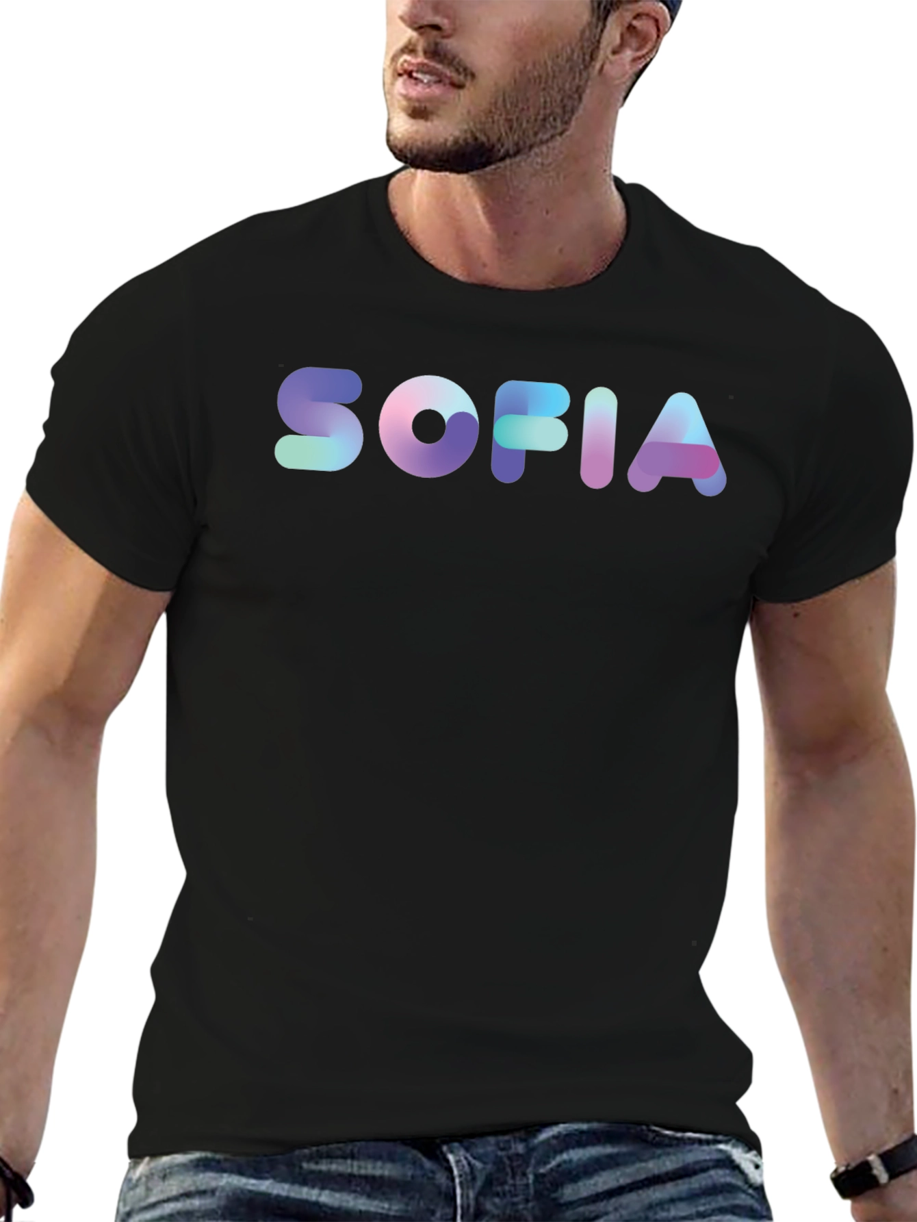 Sofia Name Gradient Graphic T-Shirt